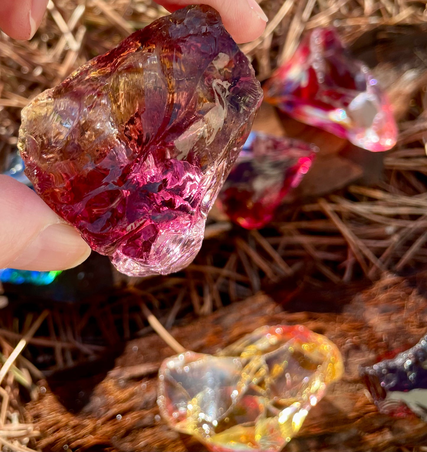 Rainbow | Lot pierre cristalline ANDARA ~ 505 g