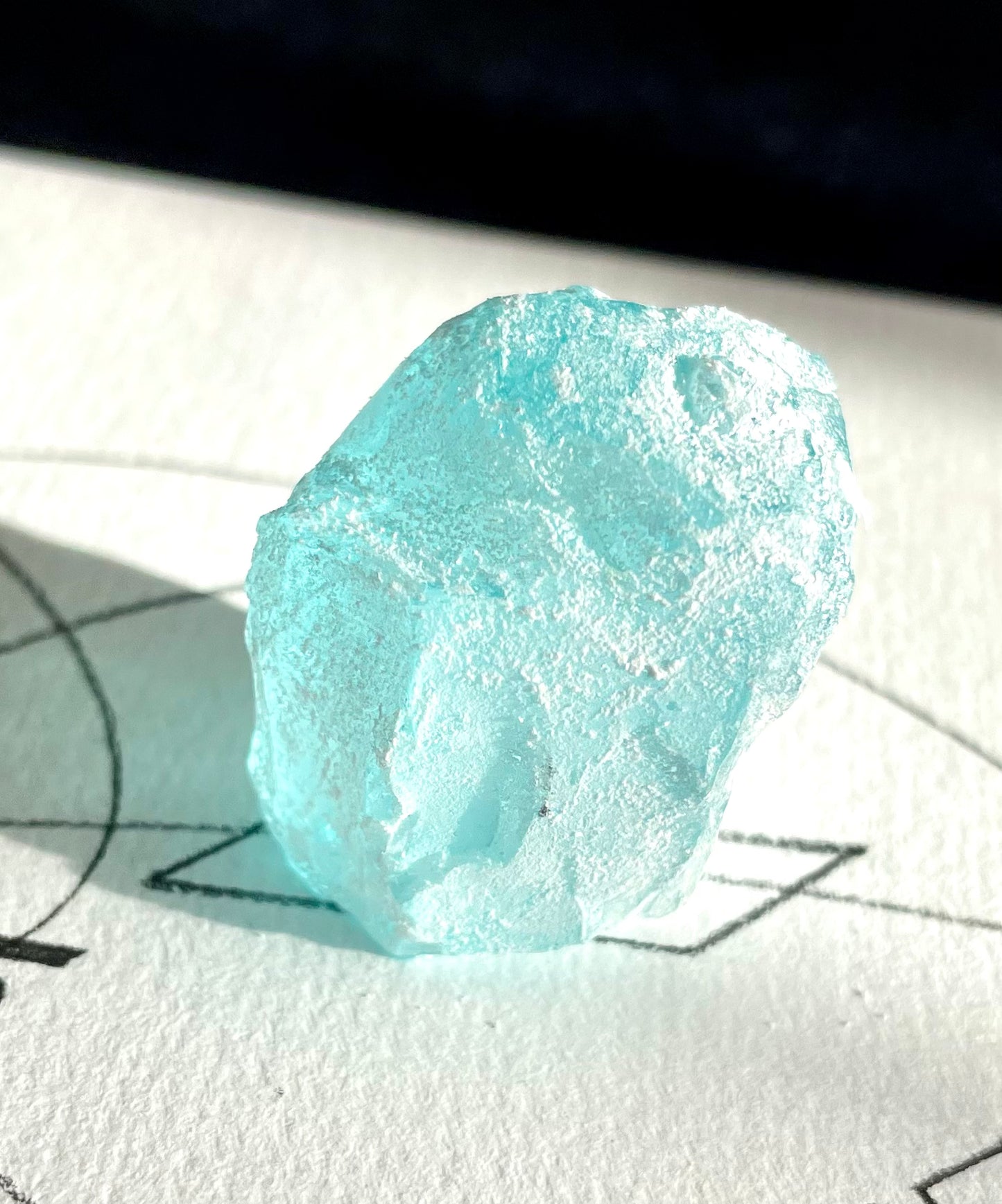 Rare Cristal bleu ETHERIUM ~ 17 g | minéral Afrique ANDARA