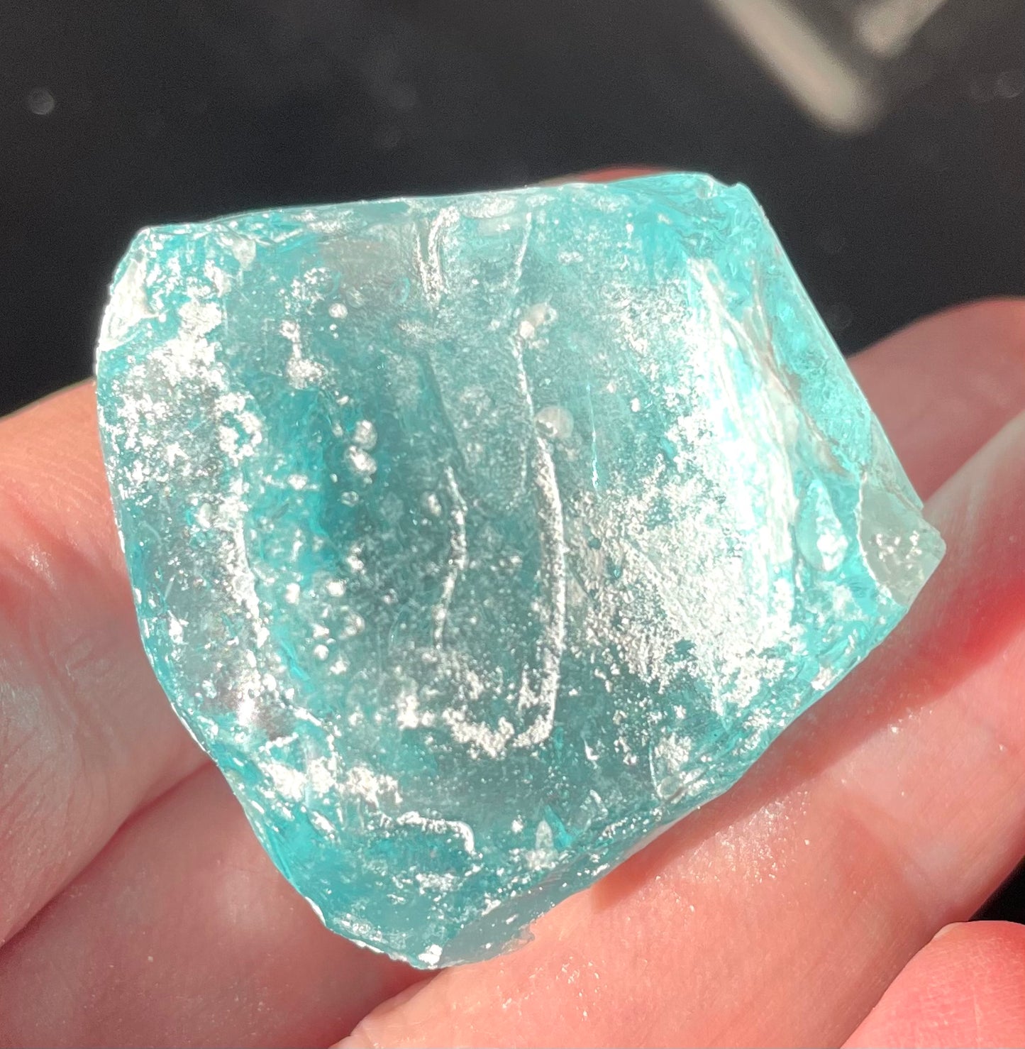 Rare Cristal bleu ETHERIUM ~ 32 g | minéral Afrique ANDARA | R4