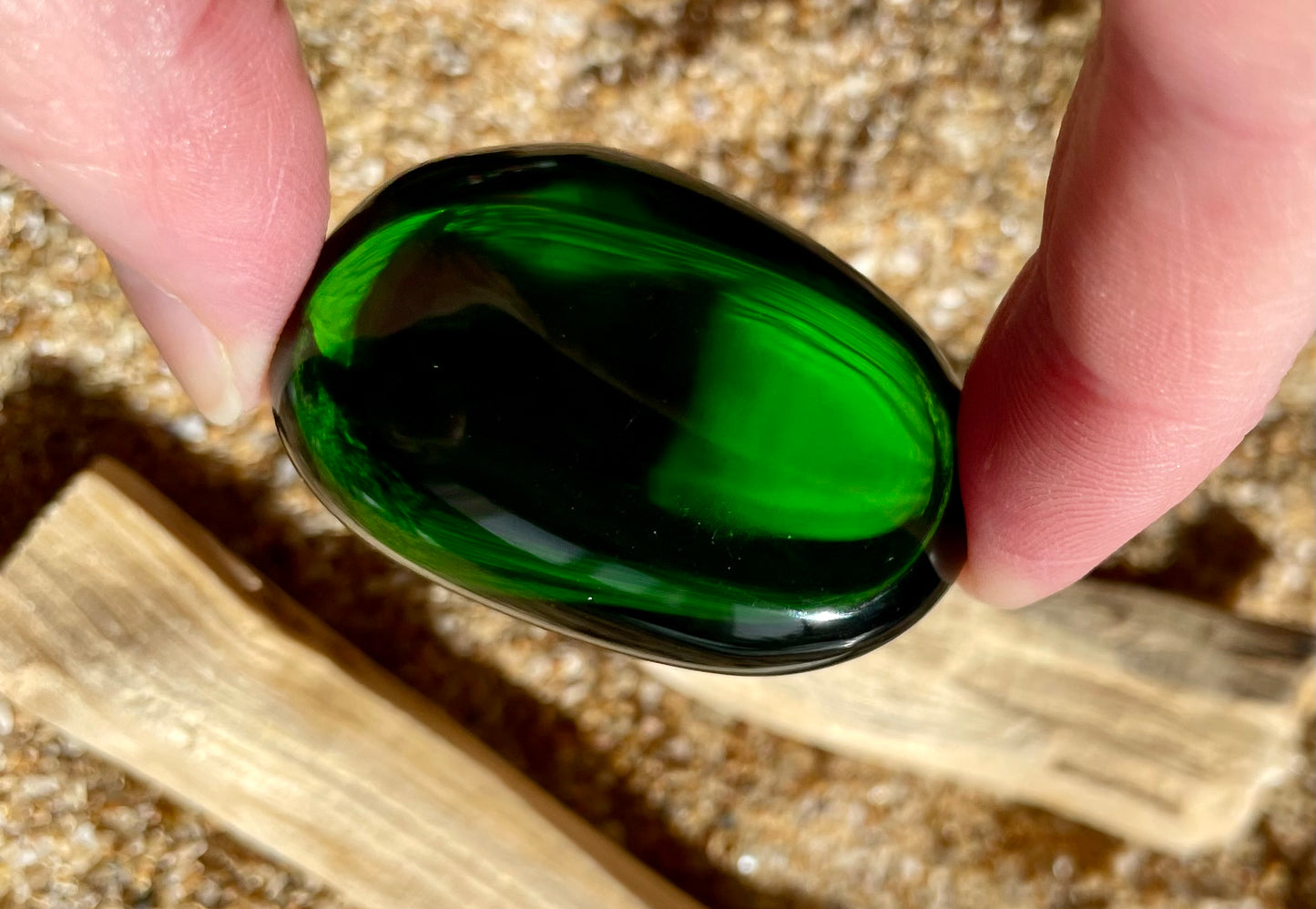 ANDARA oeuf onde de forme vert émeraude 36 g