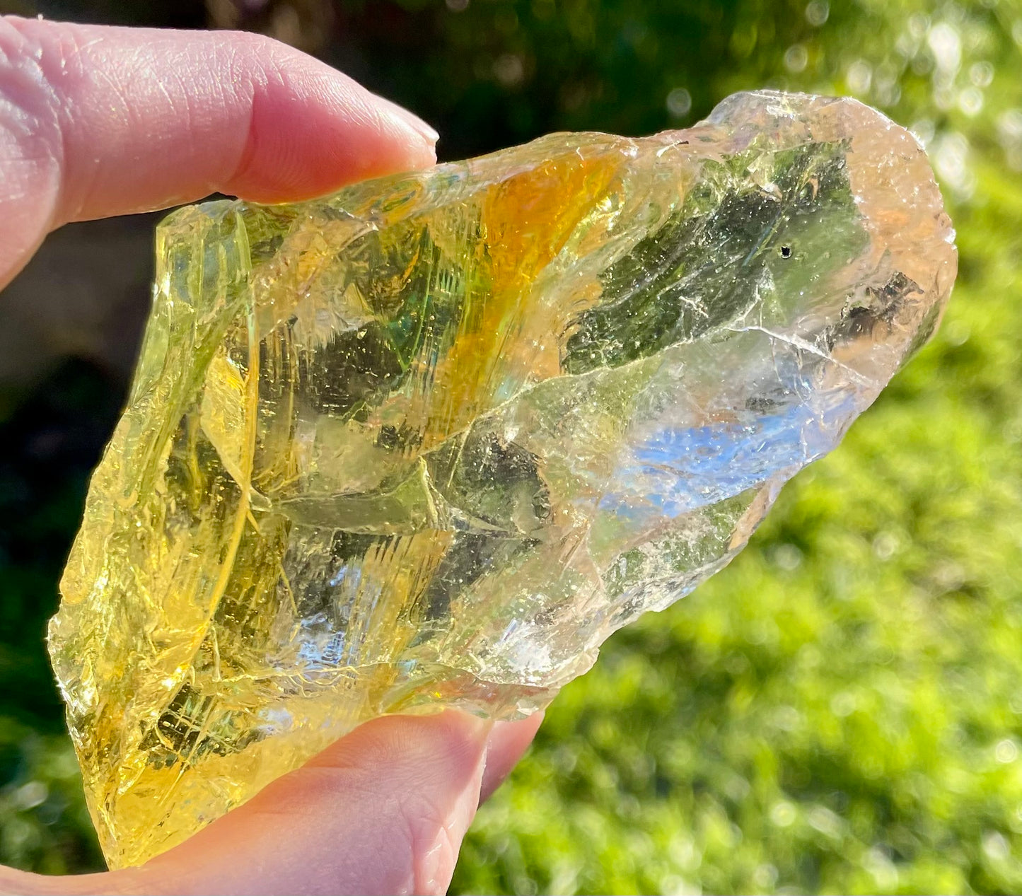 Rare ANDARA Français Solaris tricolore 252 g | French Andara crystal