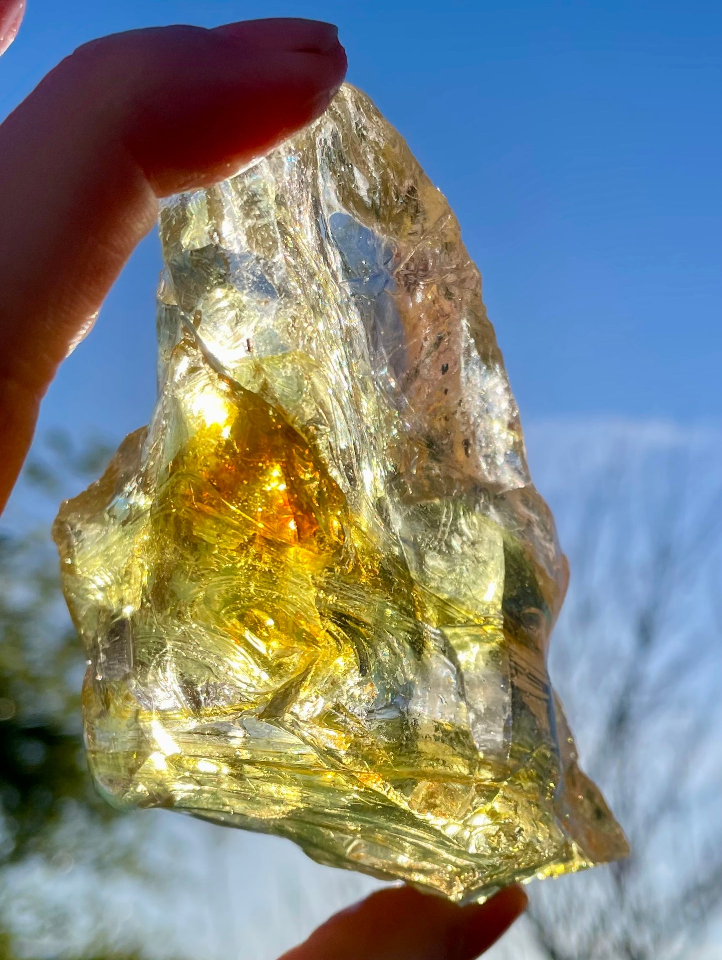 Rare ANDARA Français Solaris tricolore 252 g | French Andara crystal
