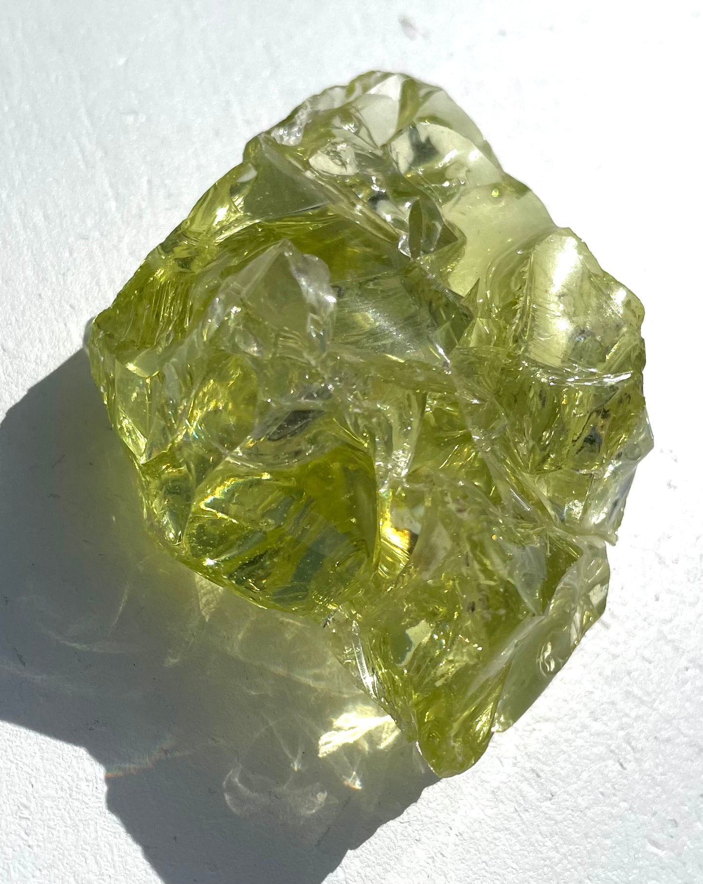 Rare et puissant ANDARA Français Electric Yellow Green ~ 100 g | French Andara crystal 6D