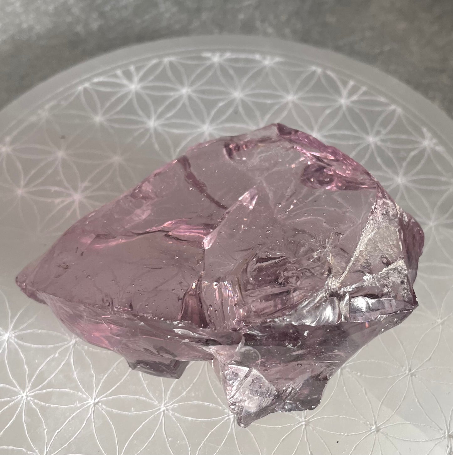 Rare ANDARA Français Lilas Vénusien – Émanation de la Rose Cosmique | 163 g / 777 cristal 5D •