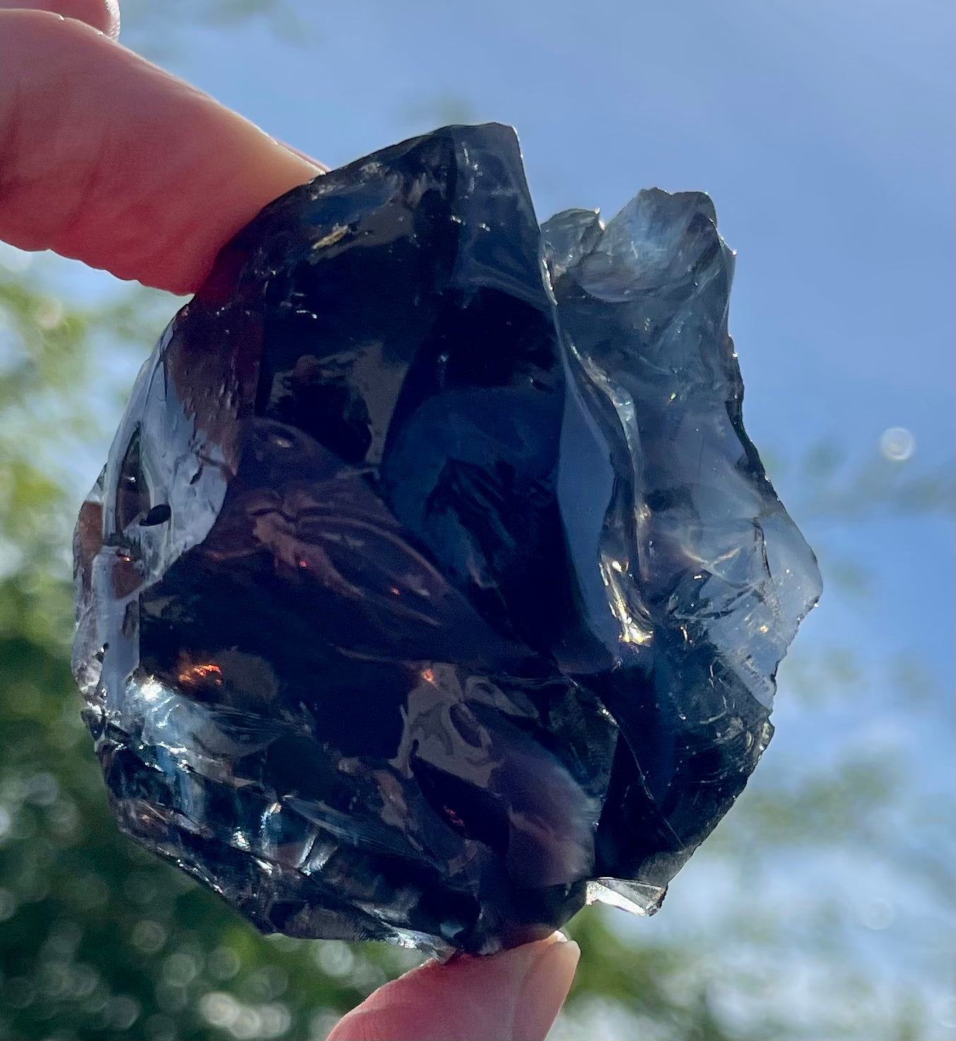 Rare ANDARA• Français Iridium Noir Violet 118 g | cristaux quantique 6D