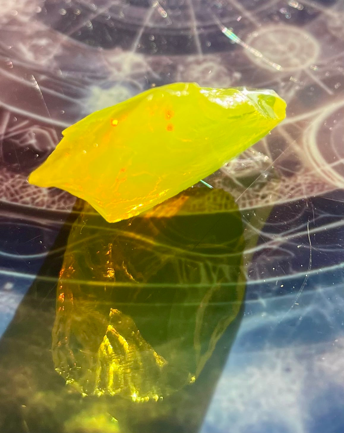 Mini baby ANDARA Dragon jaune 7 g | Cristal 5D / 777 •