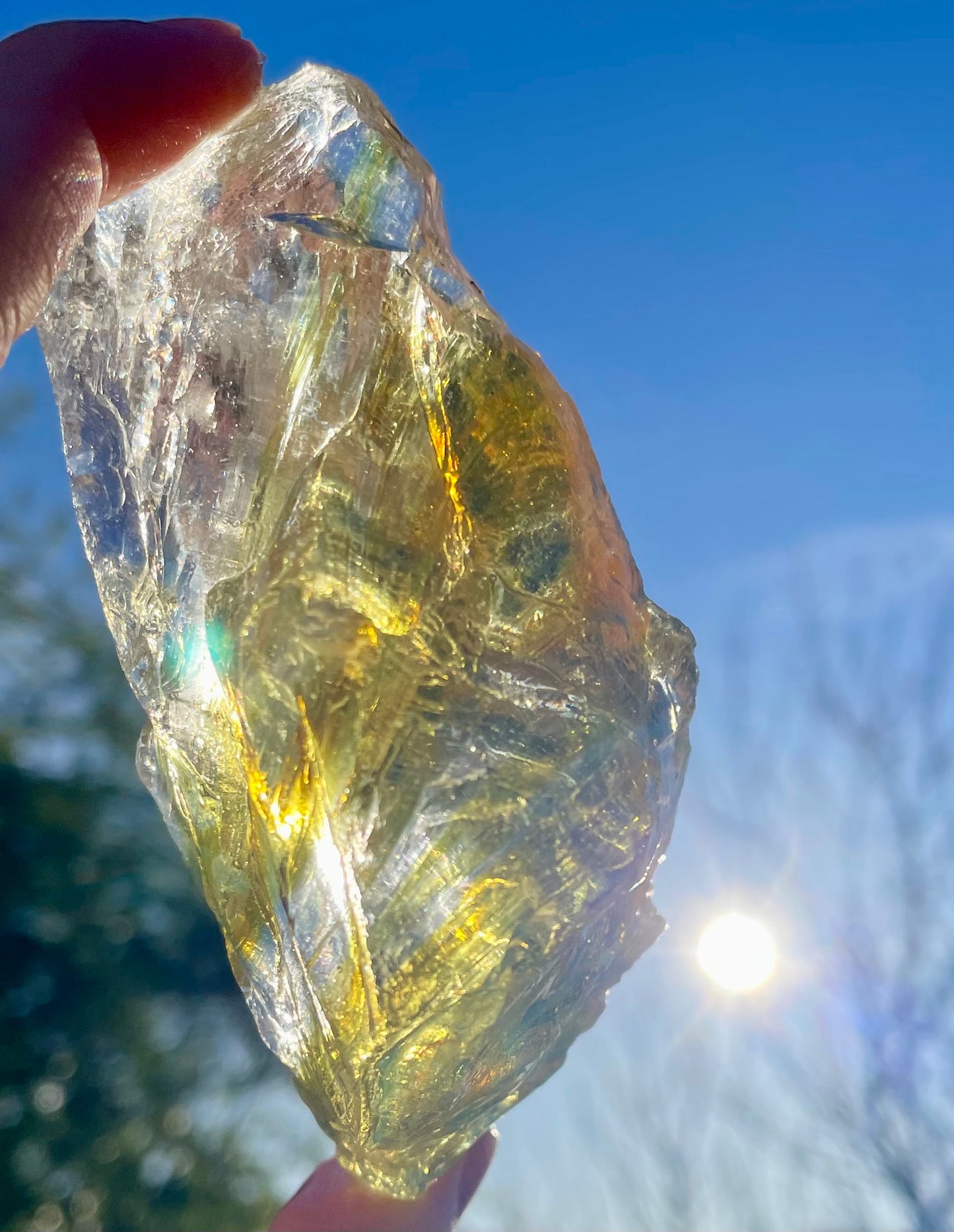 Rare ANDARA Français Solaris tricolore 252 g | French Andara crystal