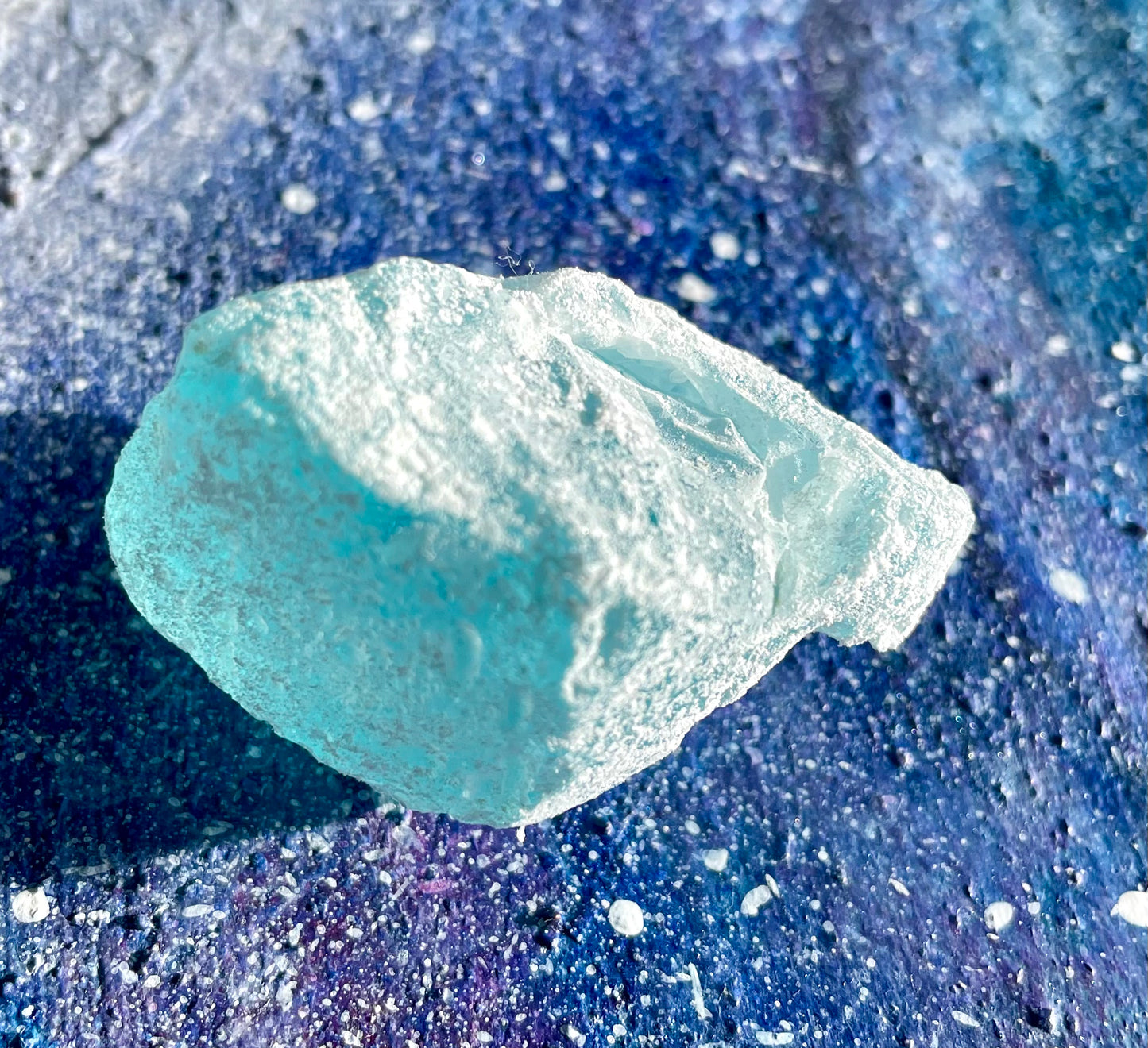 Rare Cristal bleu ETHERIUM ~ 29 g  | minéral Afrique ANDARA | R1