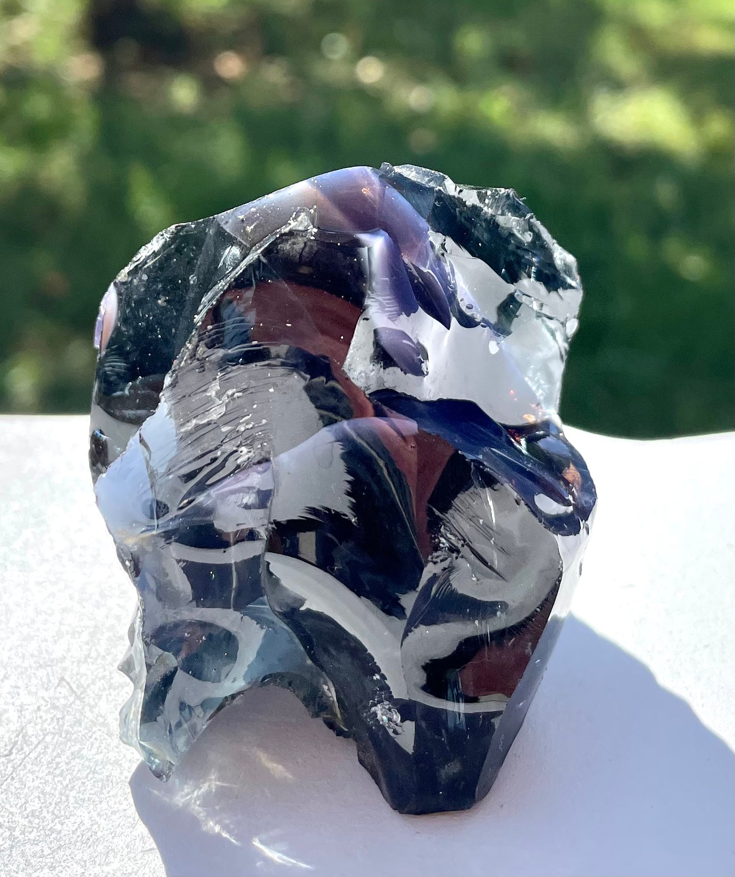 Rare ANDARA• Français Iridium Noir Violet 118 g | cristaux quantique 6D