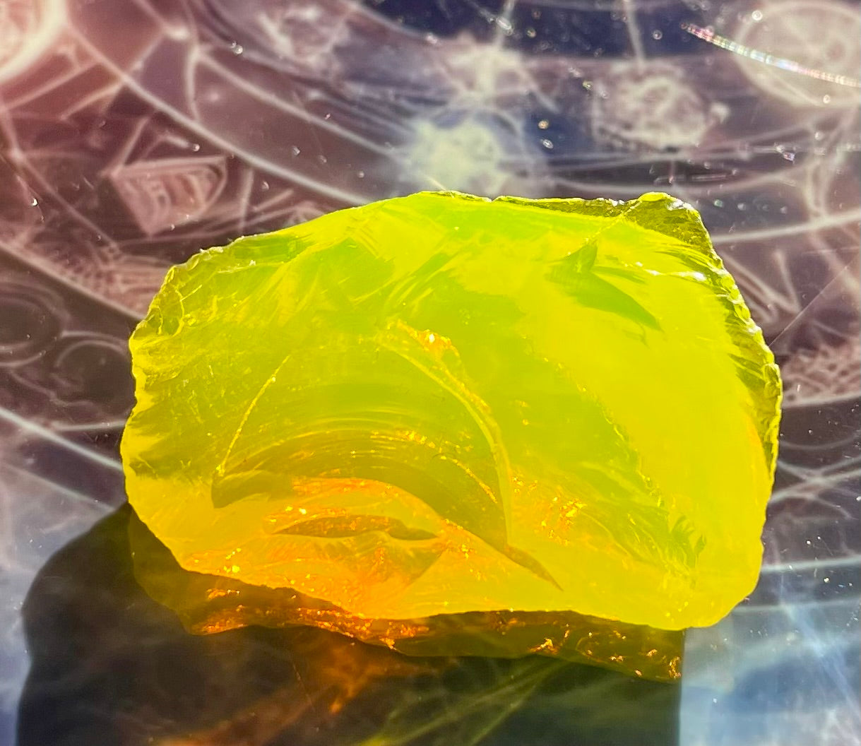 Mini baby ANDARA Dragon jaune 7 g | Cristal 5D / 777 •