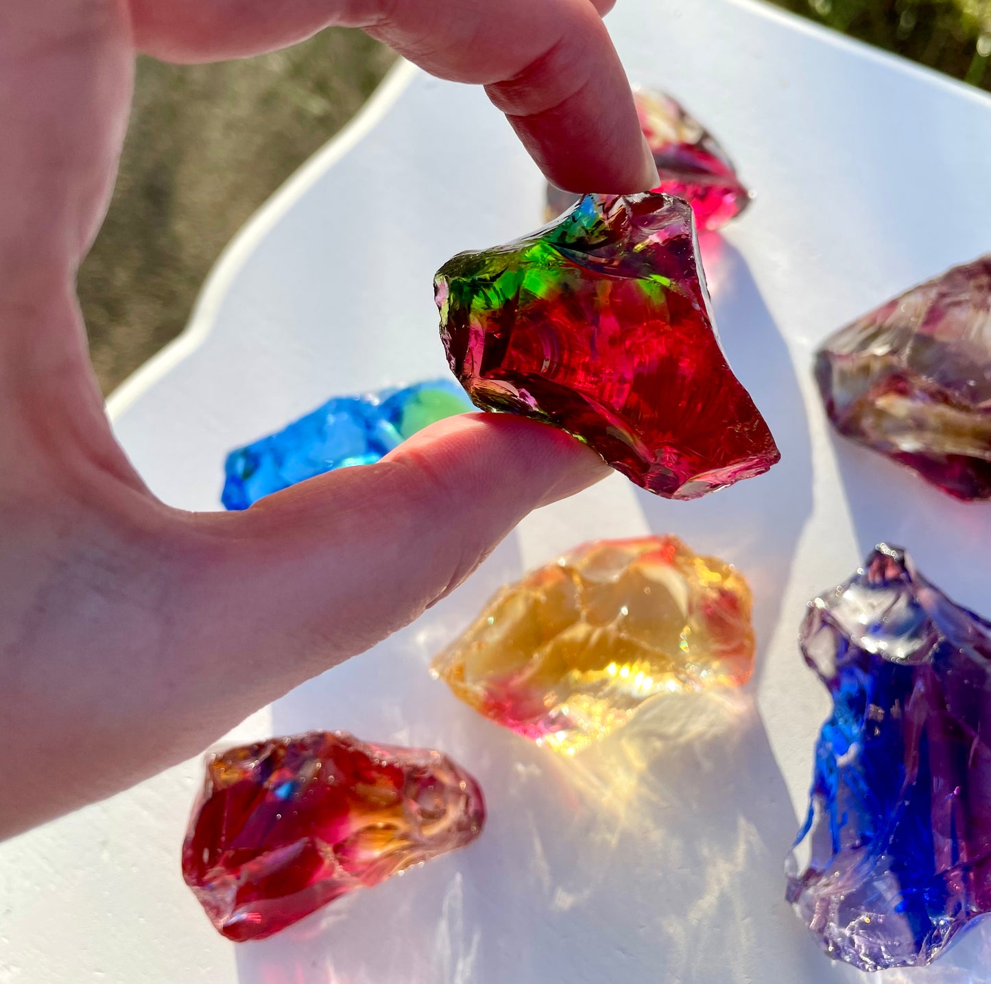 Rainbow | Lot pierre cristalline ANDARA ~ 505 g