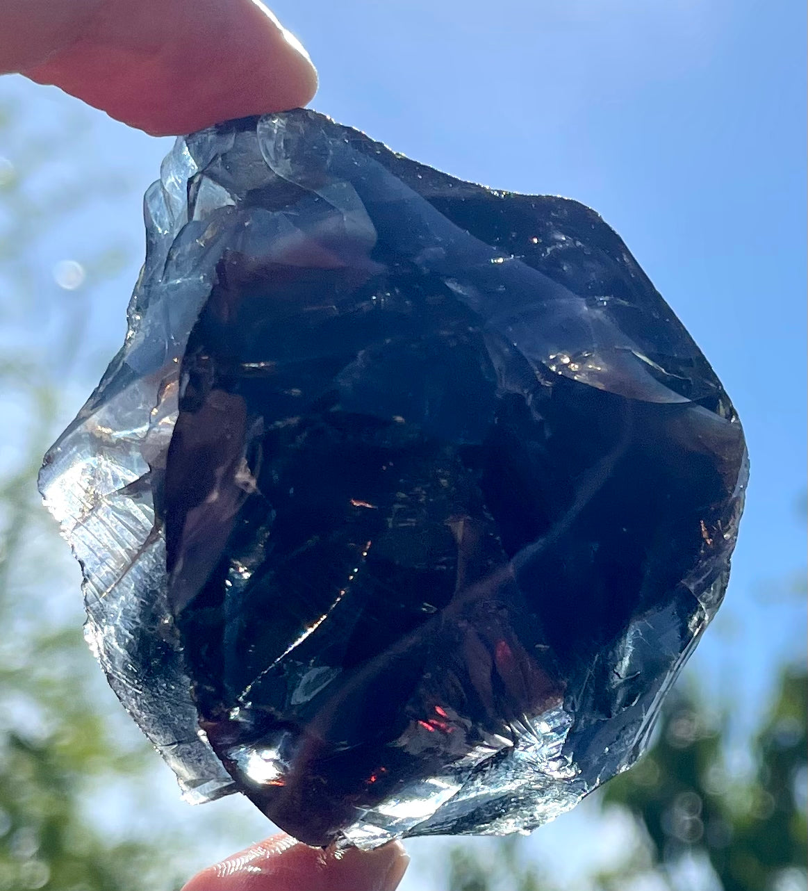 Rare ANDARA• Français Iridium Noir Violet 118 g | cristaux quantique 6D