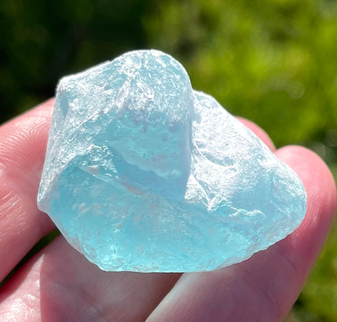 Rare Cristal bleu ETHERIUM ~ 30 g | minéral Afrique ANDARA | A242