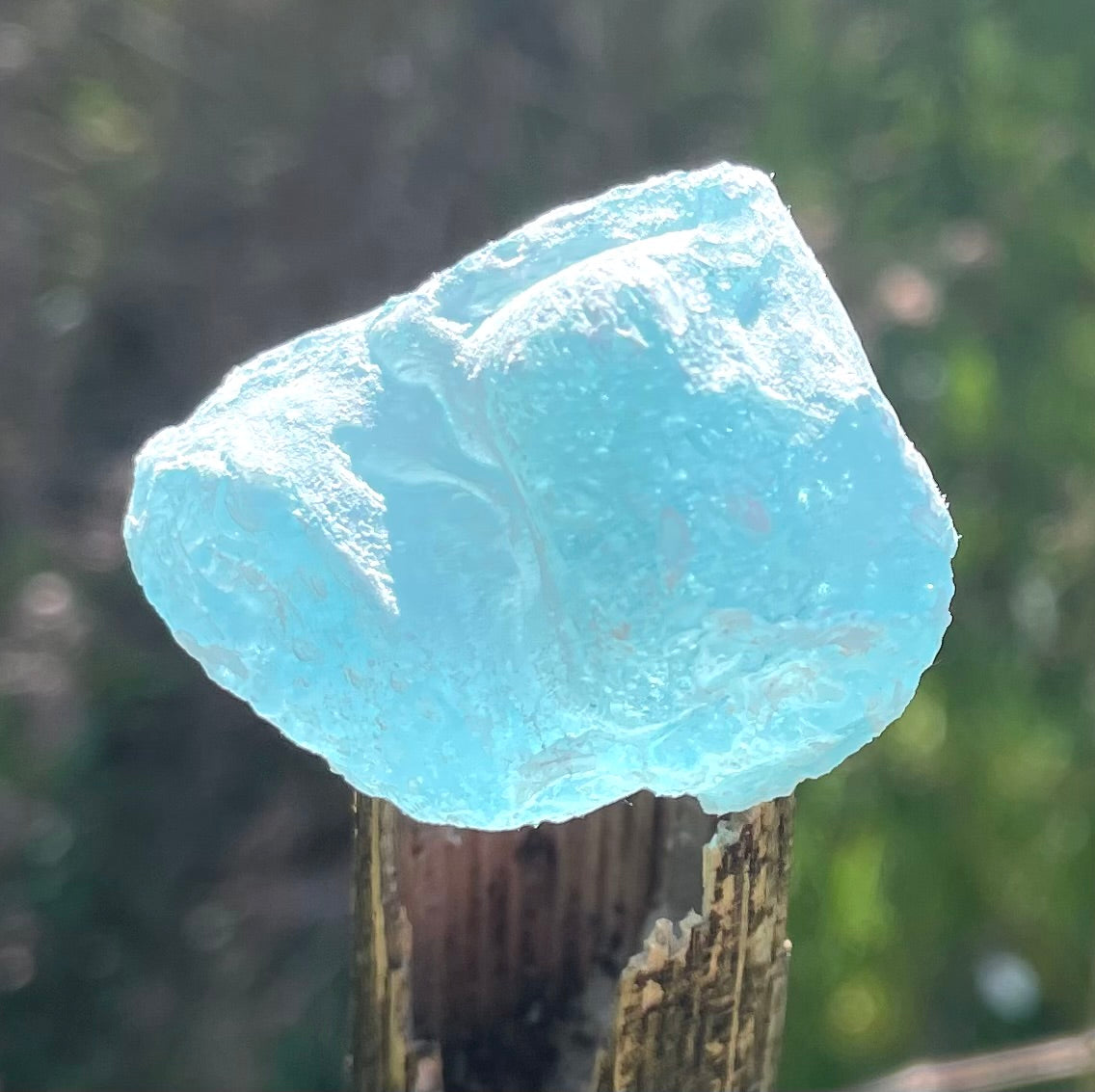 Rare Cristal bleu ETHERIUM ~ 30 g | minéral Afrique ANDARA | A242