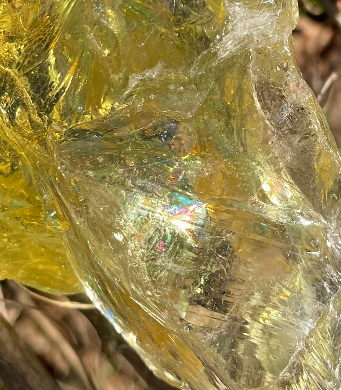 Rare ANDARA Français Solaris tricolore 252 g | French Andara crystal