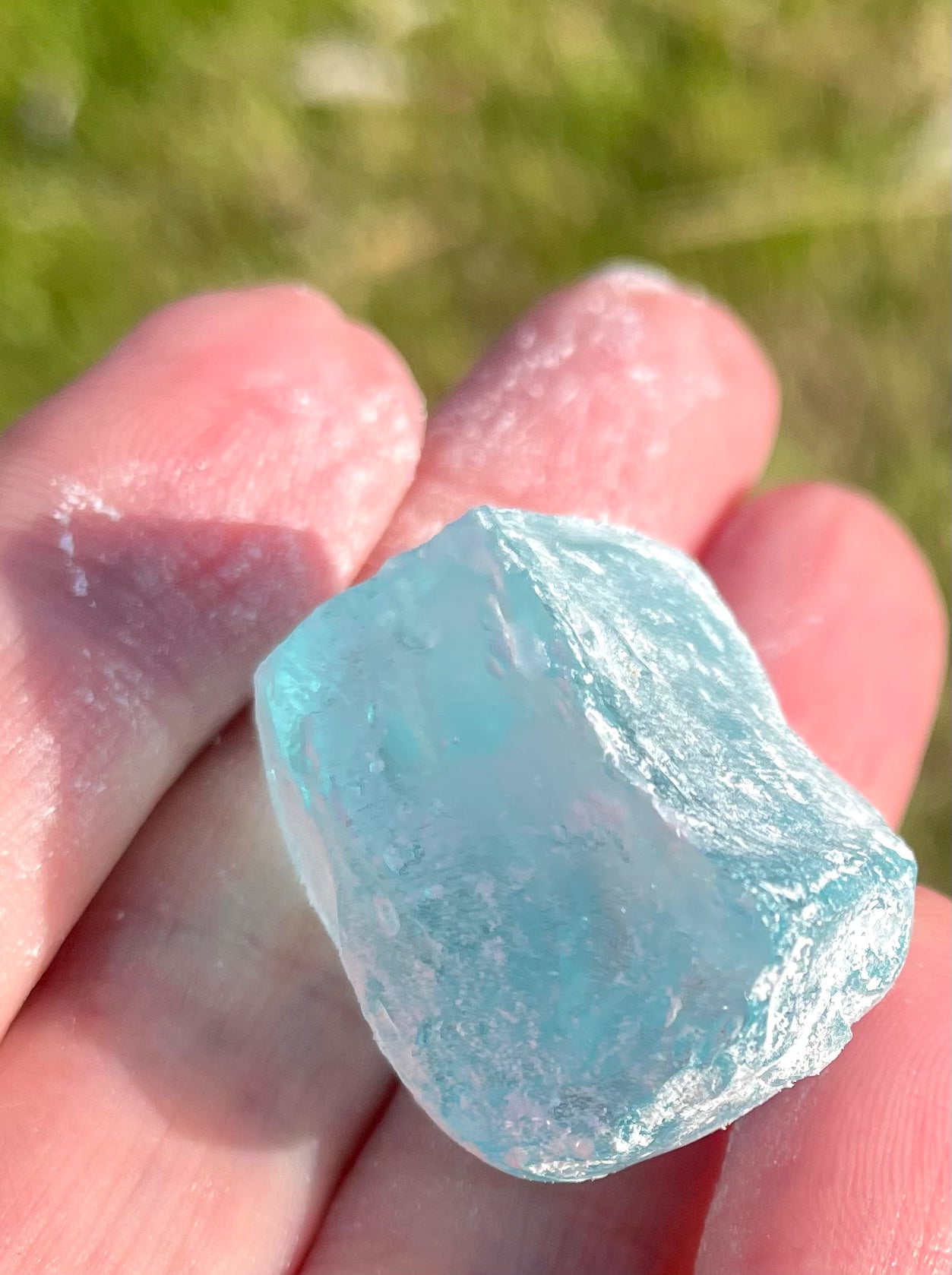 Rare Cristal bleu ETHERIUM ~ 17 g | minéral Afrique ANDARA
