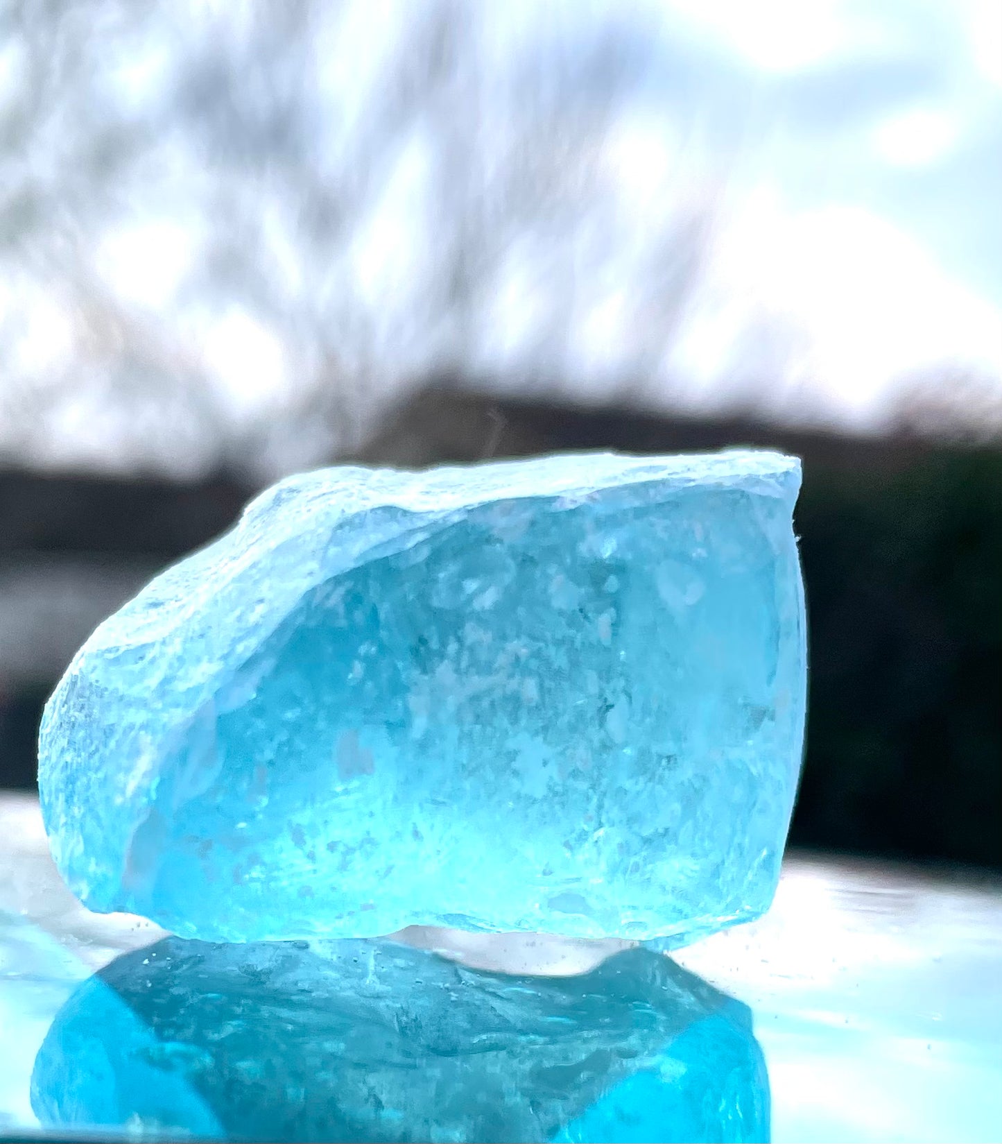 Rare Cristal bleu ETHERIUM ~ 32 g | minéral Afrique ANDARA | R4