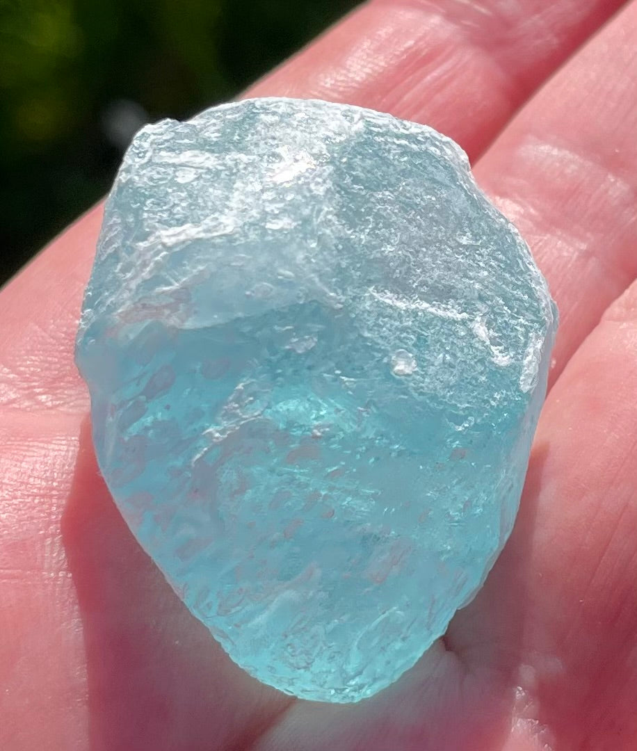 Rare Cristal bleu ETHERIUM ~ 30 g | minéral Afrique ANDARA | A242