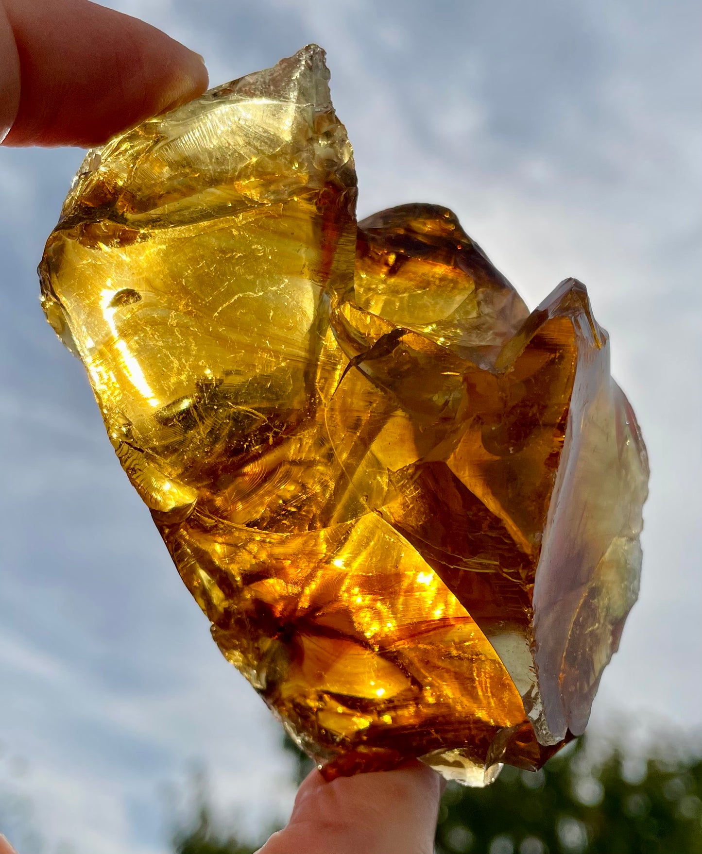 ANDARA Français Chamane du Soleil des 4 Terres Ambrées | 178 g | French ANDARA crystal