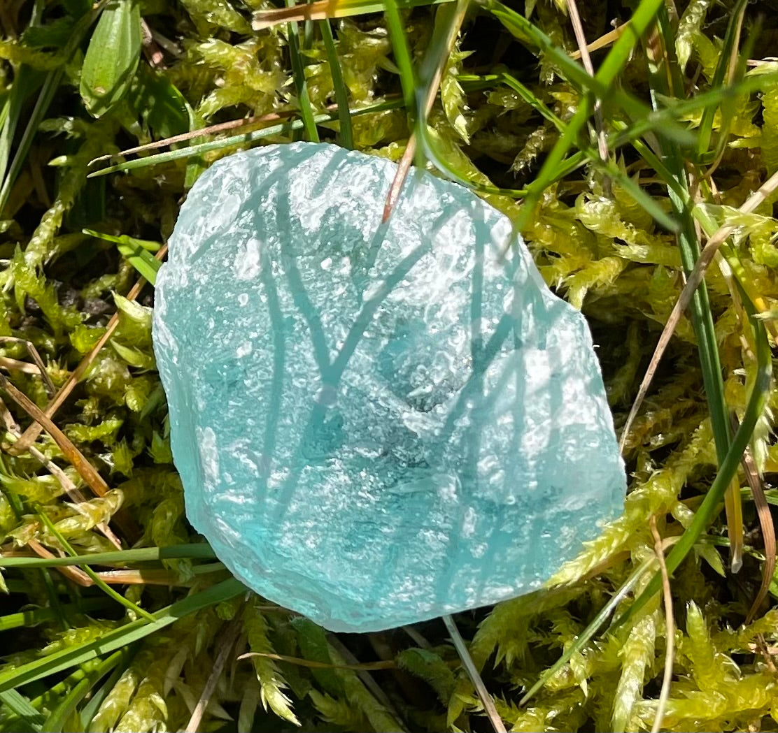 Rare Cristal bleu ETHERIUM ~ 30 g | minéral Afrique ANDARA | A242