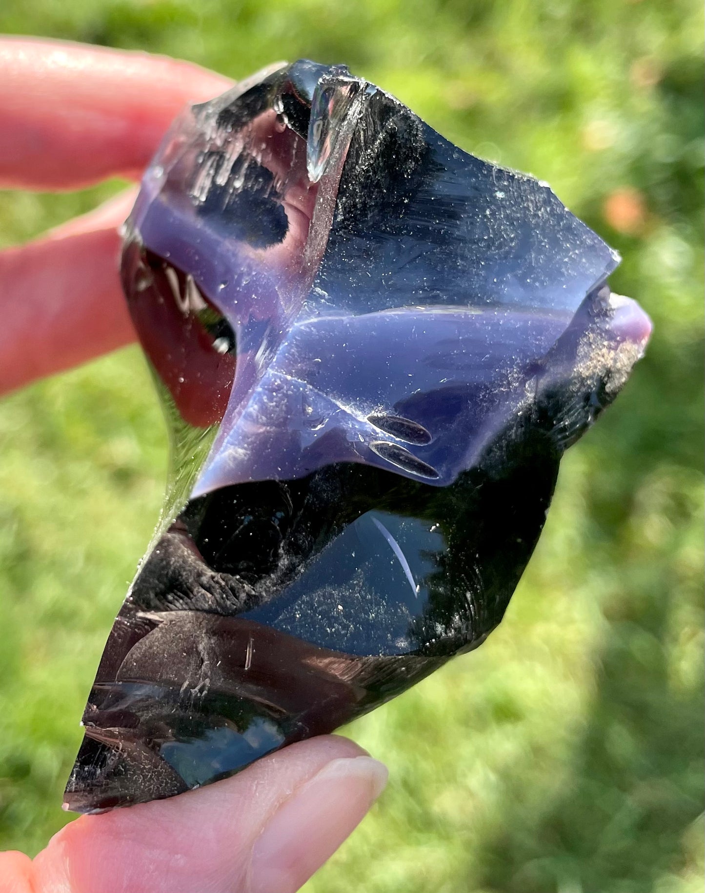 Rare ANDARA• Français Iridium Noir Violet 152 g | cristaux quantique 6D