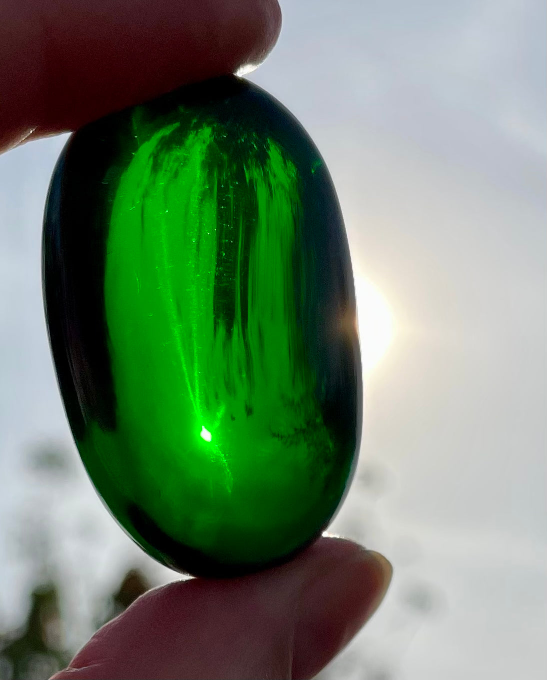 ANDARA oeuf onde de forme vert émeraude 36 g