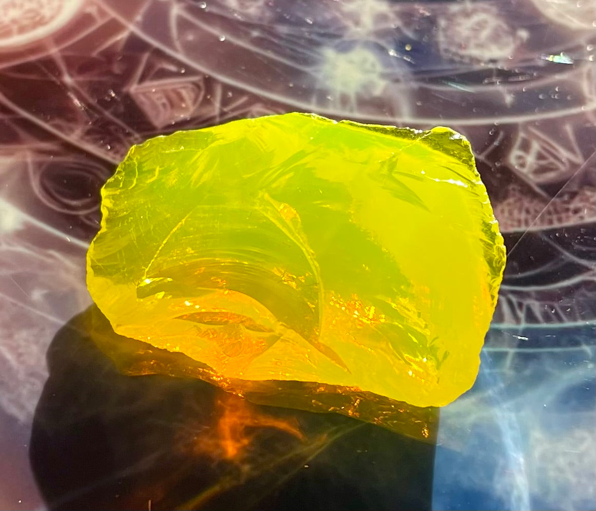 Mini baby ANDARA Dragon jaune 7 g | Cristal 5D / 777 •