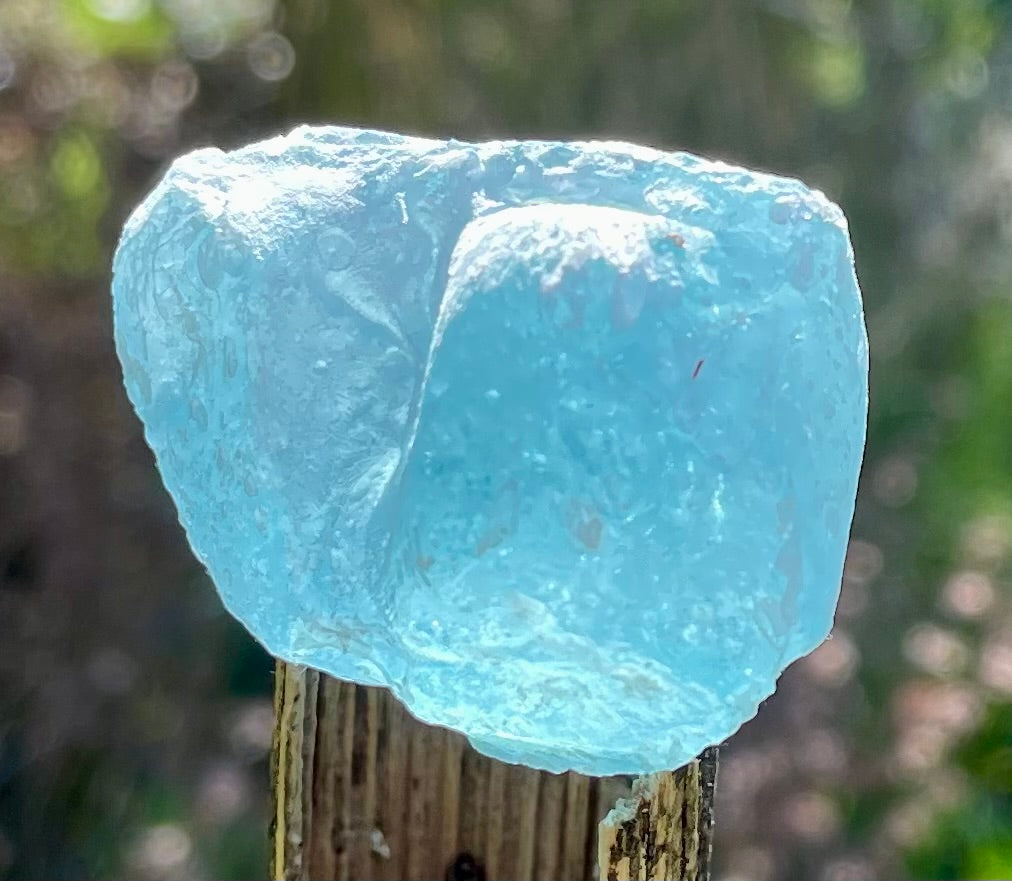 Rare Cristal bleu ETHERIUM ~ 30 g | minéral Afrique ANDARA | A242