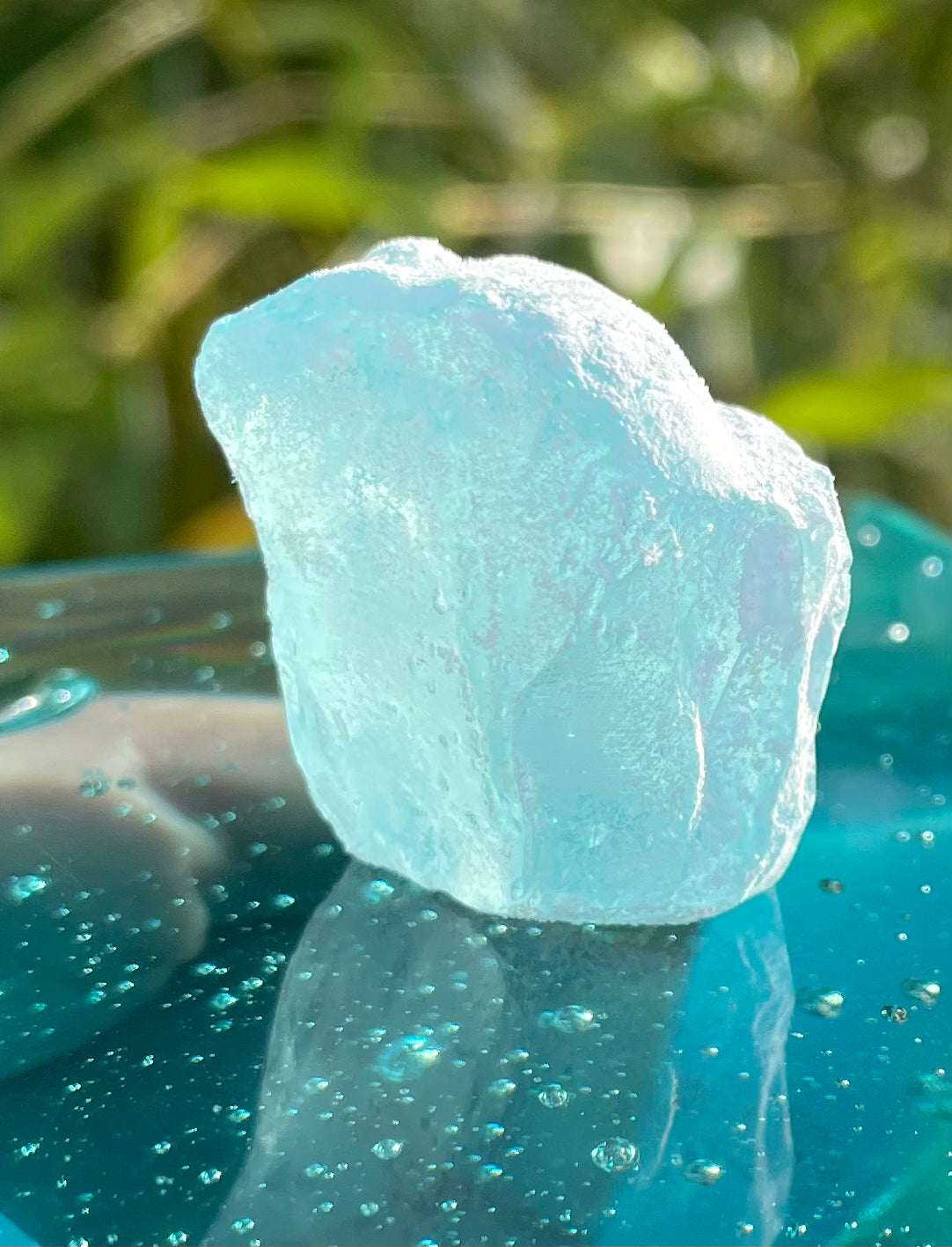 Rare Cristal bleu ETHERIUM ~ 17 g | minéral Afrique ANDARA