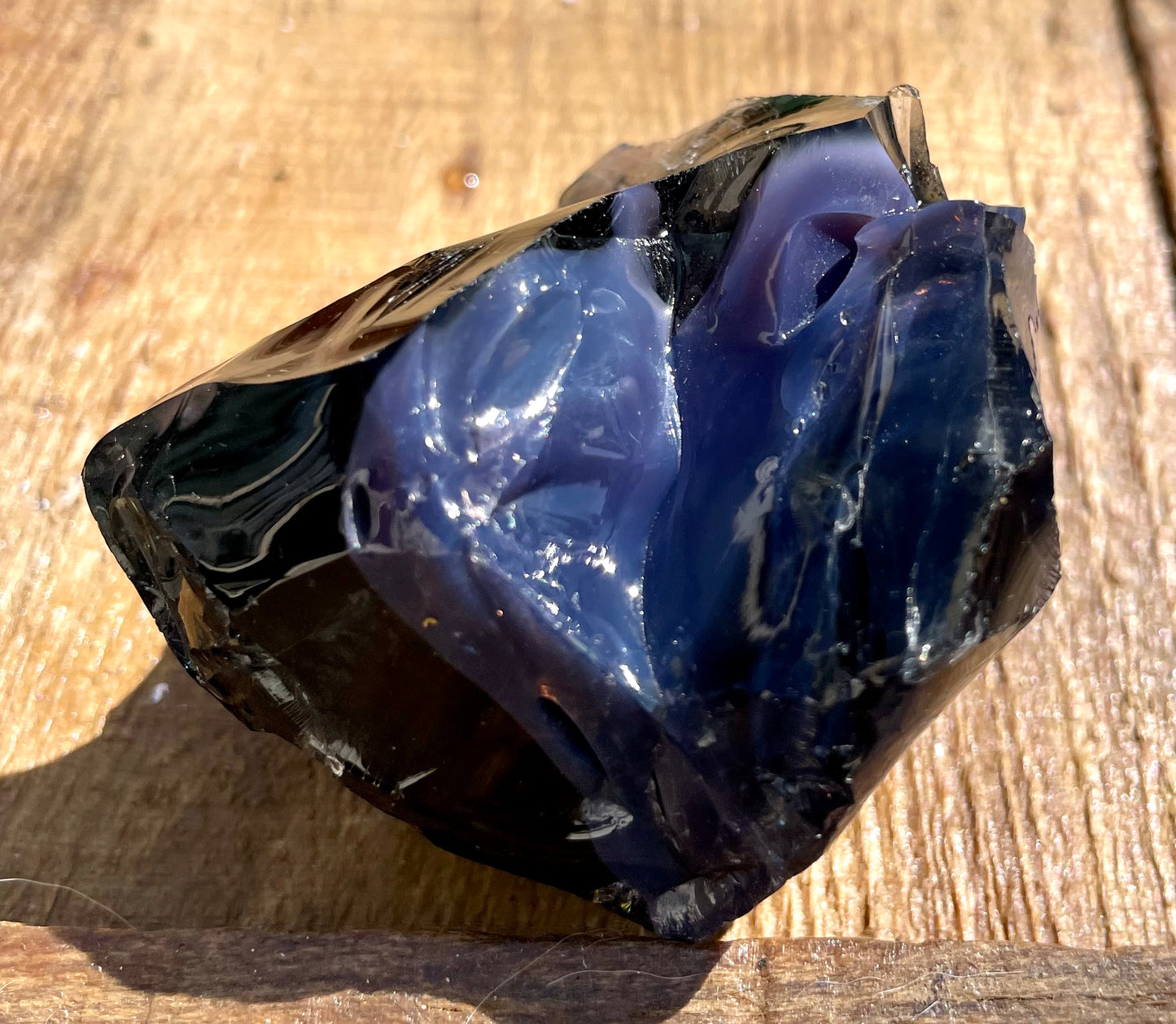 Rare ANDARA• Français Iridium Noir Violet 118 g | cristaux quantique 6D