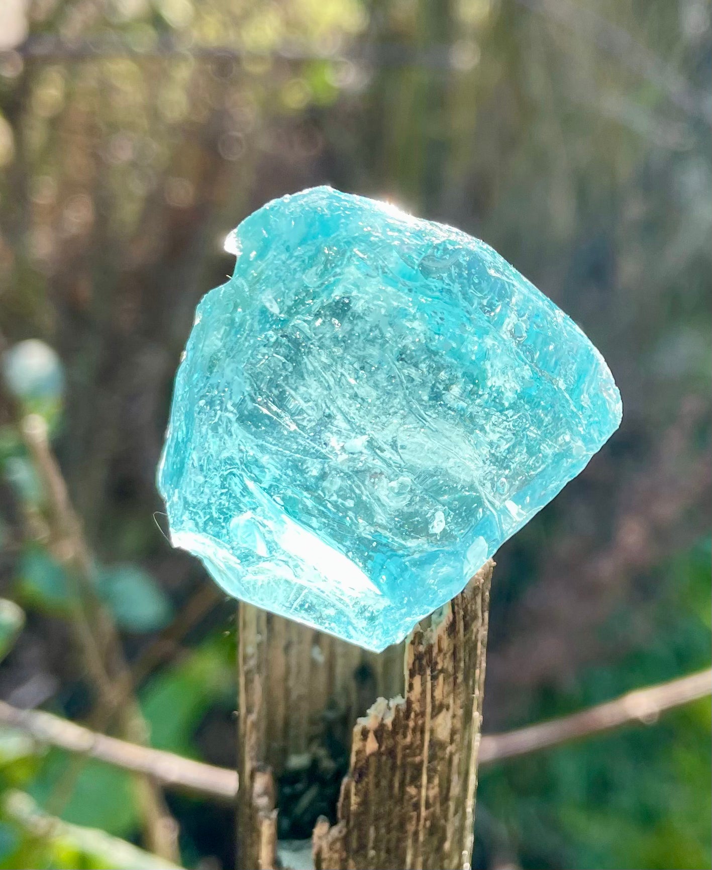 Rare Cristal bleu ETHERIUM ~ 32 g | minéral Afrique ANDARA | R4