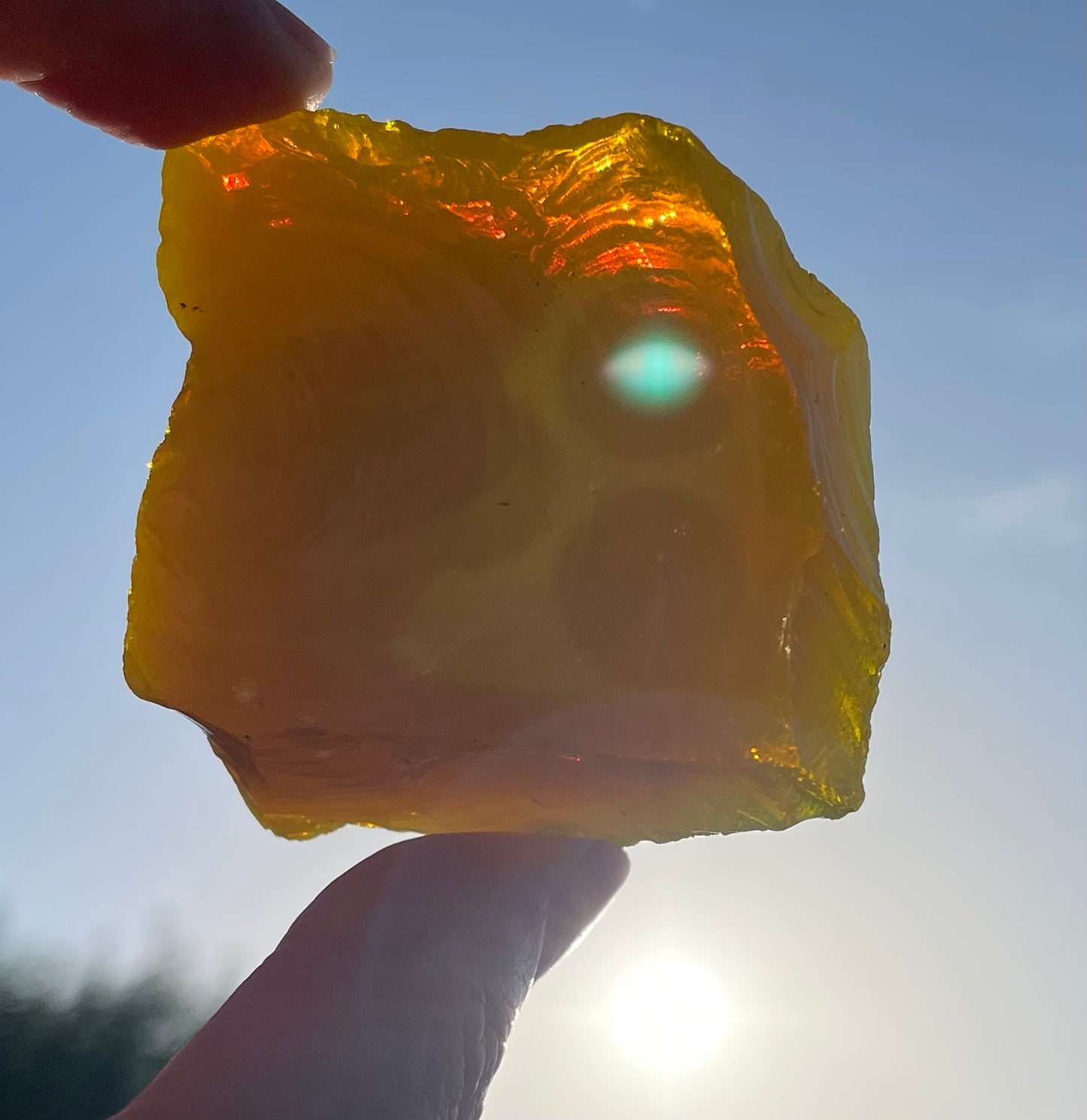 ANDARA Dragon jaune de la création| 87 g / 777 cristal 5D •
