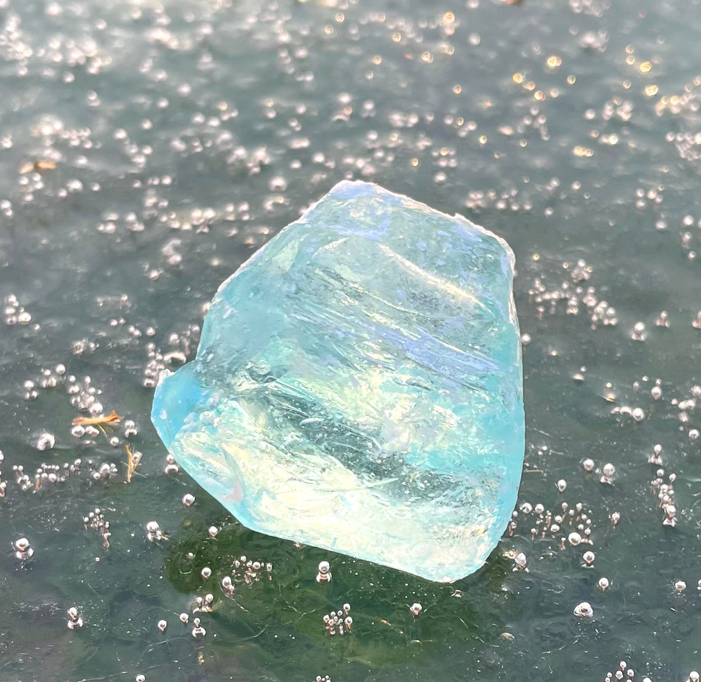 Rare Cristal bleu ETHERIUM ~ 32 g | minéral Afrique ANDARA | R4