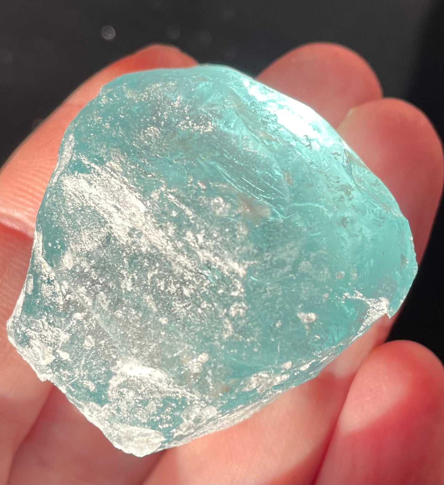 Rare Cristal bleu ETHERIUM ~ 32 g | minéral Afrique ANDARA | R4