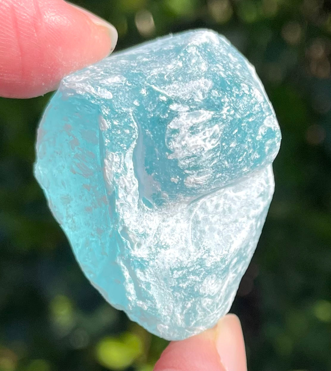 Rare Cristal bleu ETHERIUM ~ 30 g | minéral Afrique ANDARA | A242