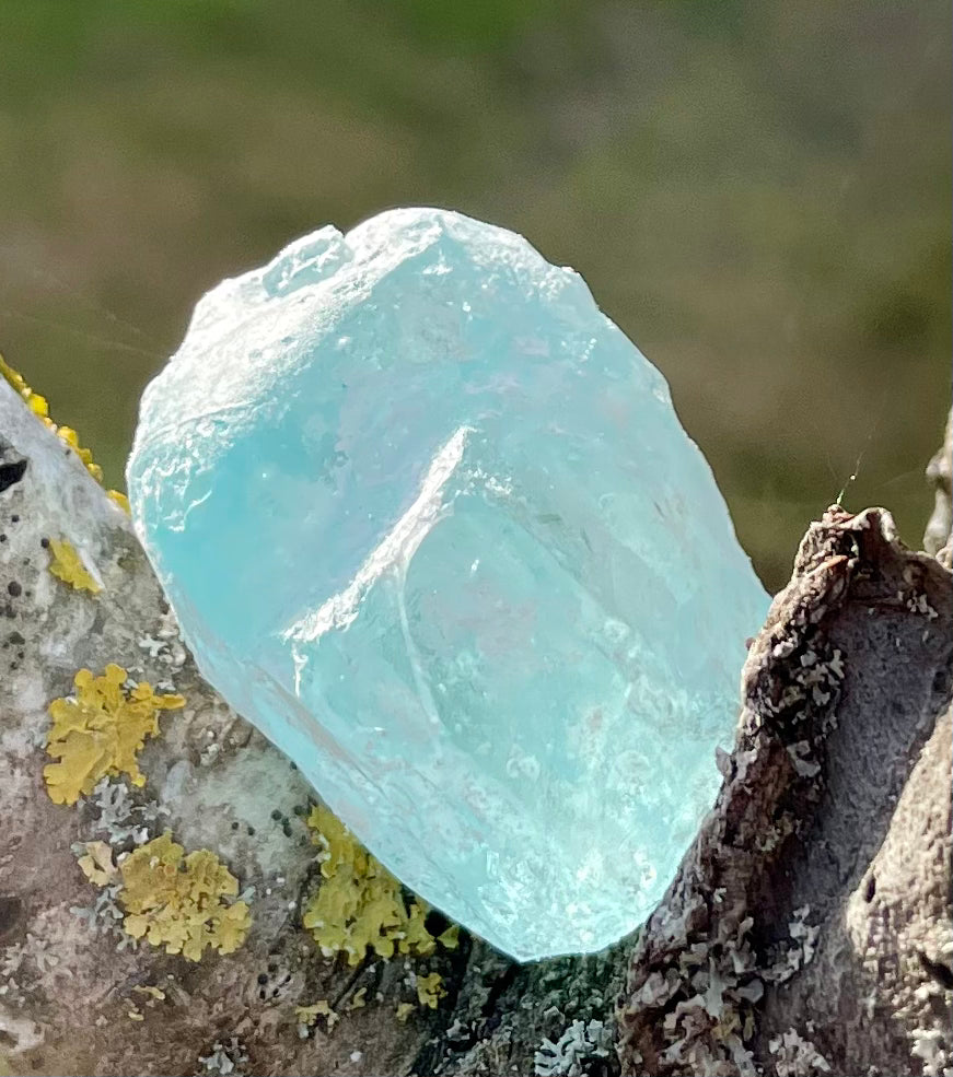 Rare Cristal bleu ETHERIUM ~ 17 g | minéral Afrique ANDARA