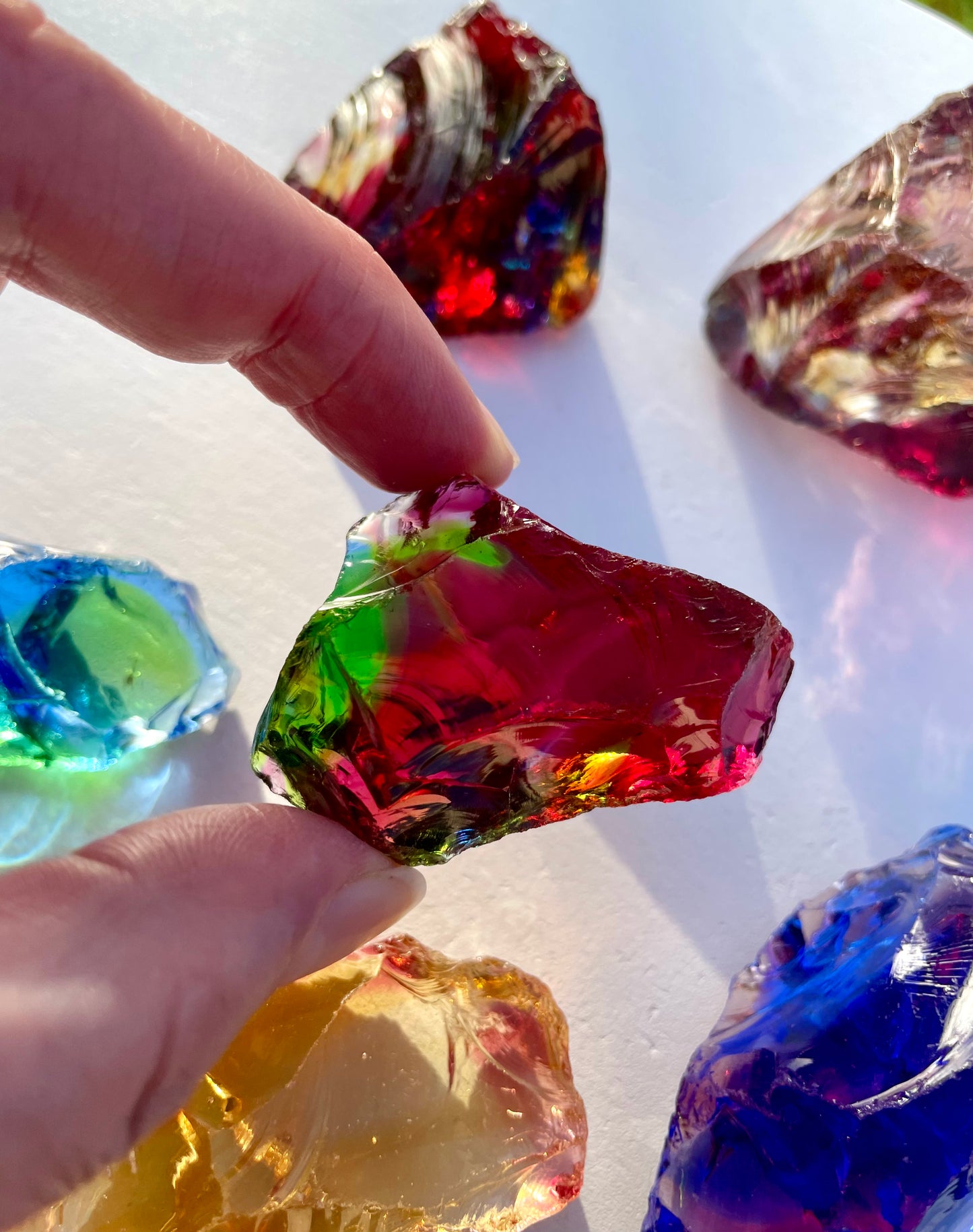 Rainbow | Lot pierre cristalline ANDARA ~ 505 g