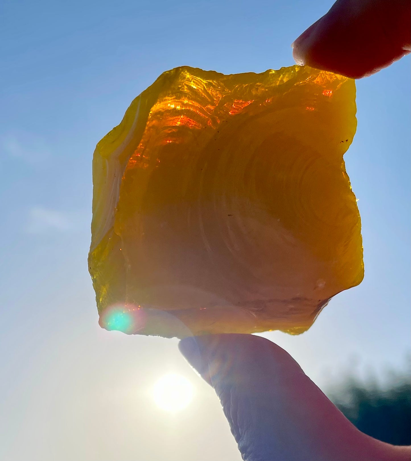 ANDARA Dragon jaune de la création| 87 g / 777 cristal 5D •