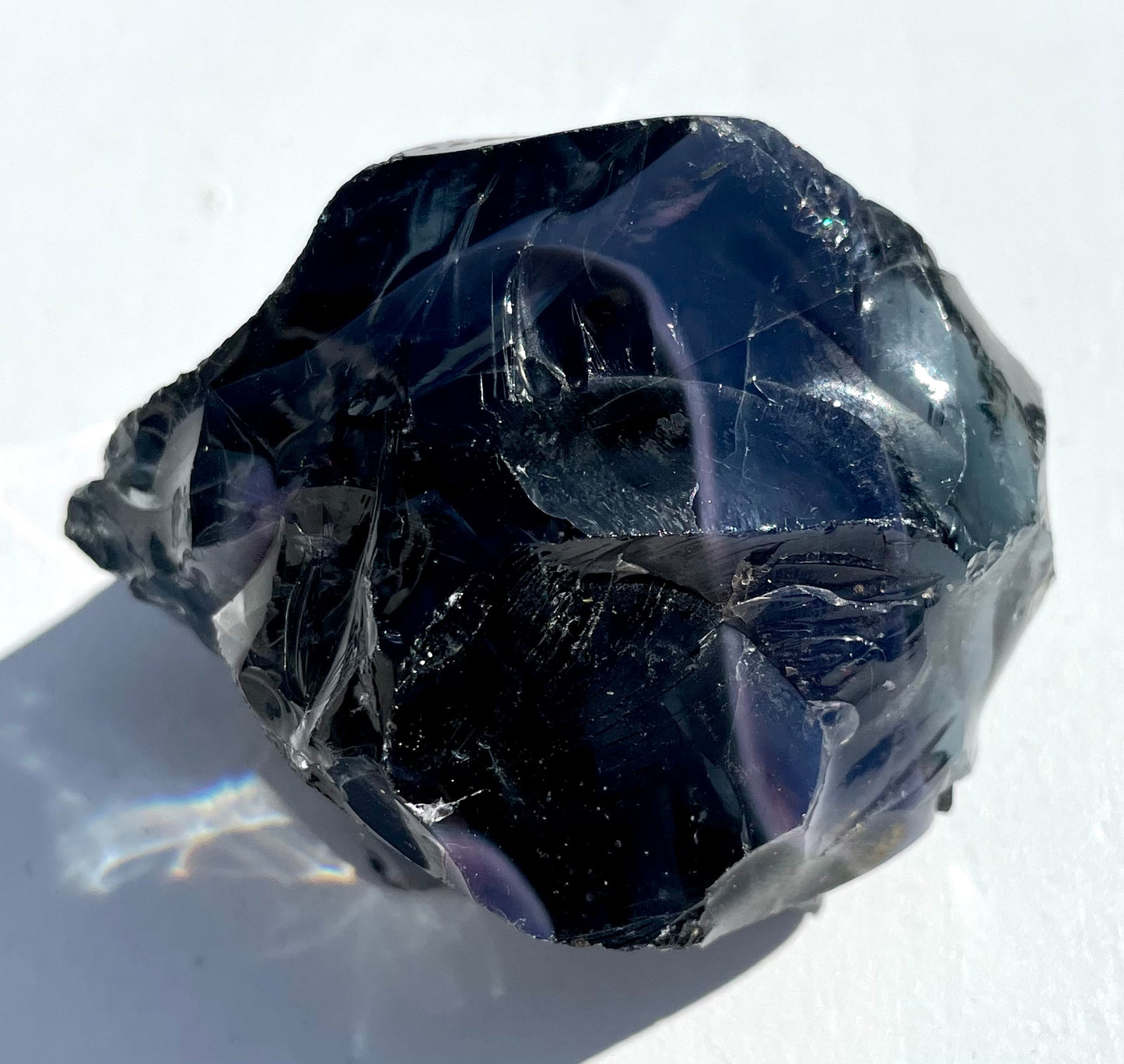 Rare ANDARA• Français Iridium Noir Violet 118 g | cristaux quantique 6D