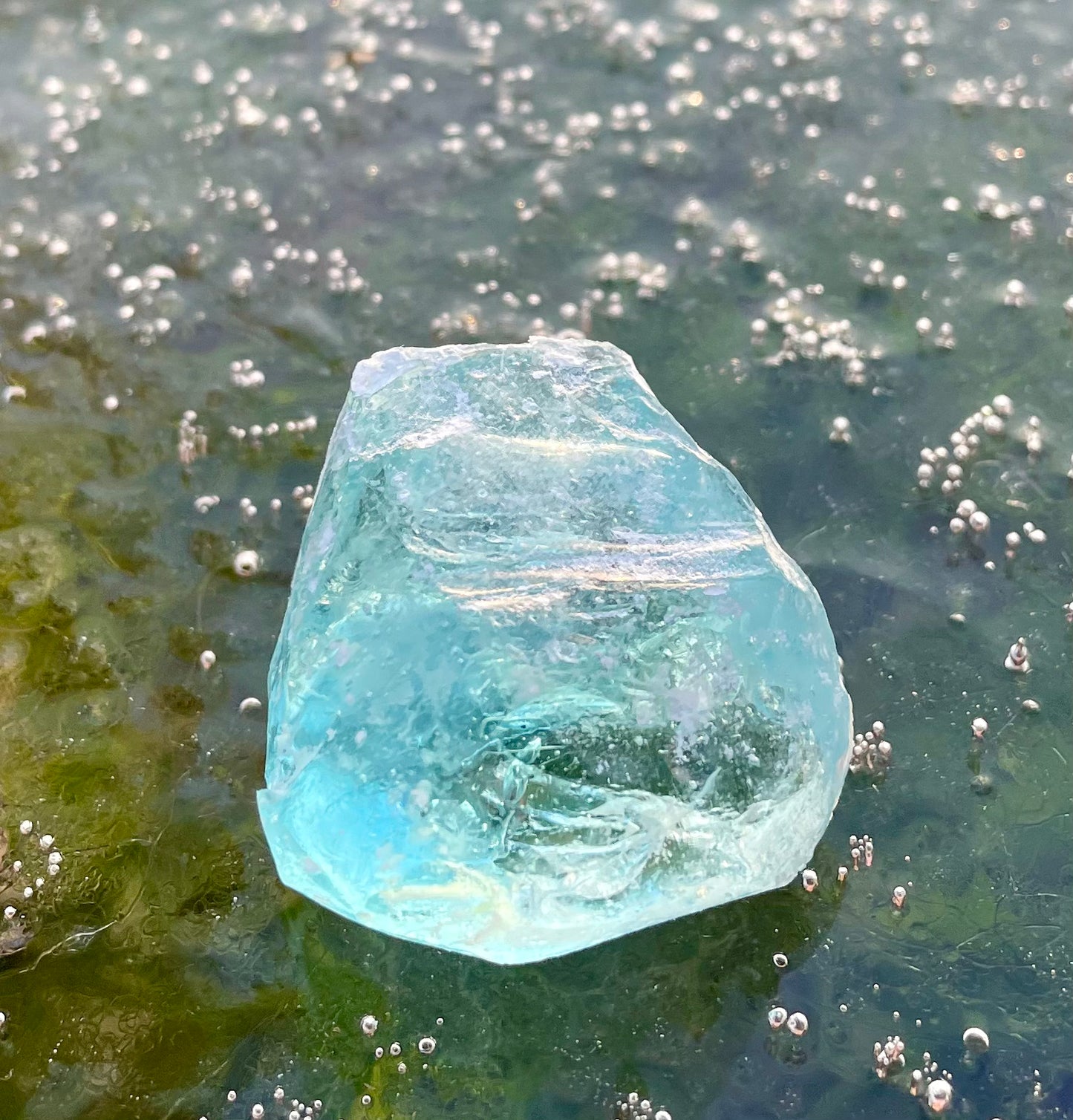 Rare Cristal bleu ETHERIUM ~ 32 g | minéral Afrique ANDARA | R4