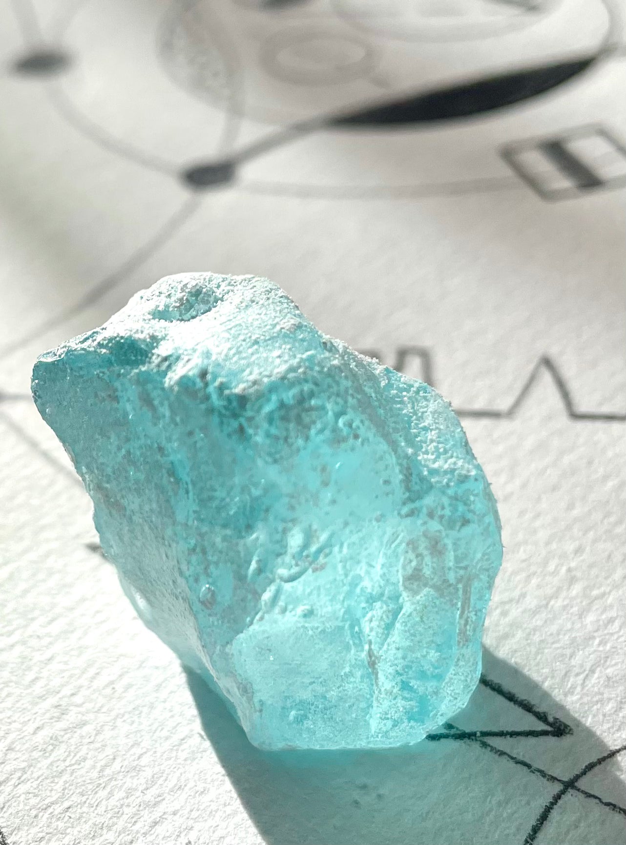 Rare Cristal bleu ETHERIUM ~ 17 g | minéral Afrique ANDARA