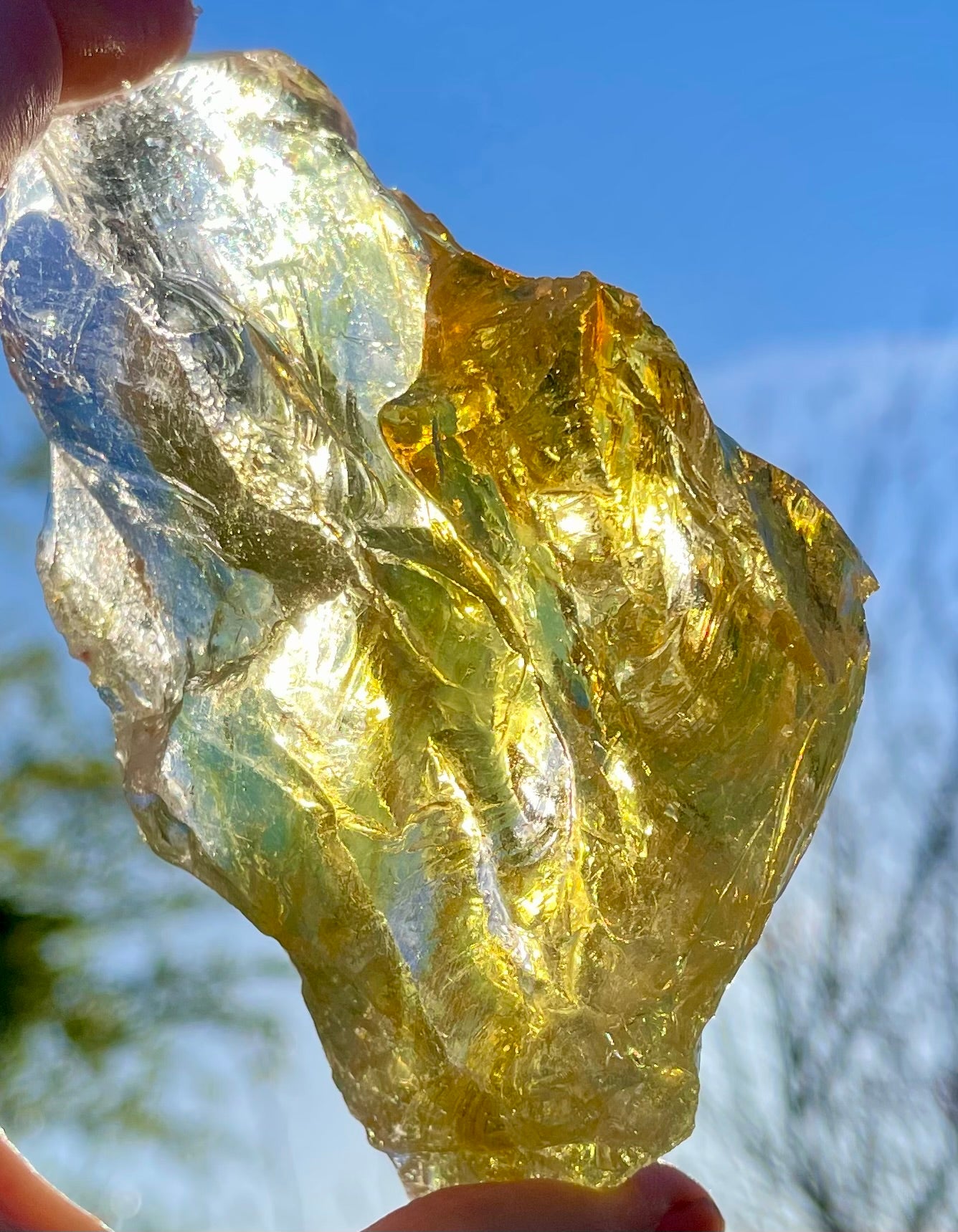 Rare ANDARA Français Solaris tricolore 252 g | French Andara crystal