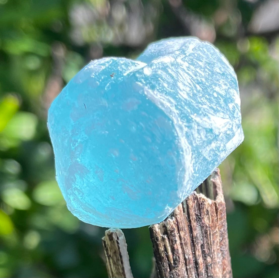 Rare Cristal bleu ETHERIUM ~ 30 g | minéral Afrique ANDARA | A242