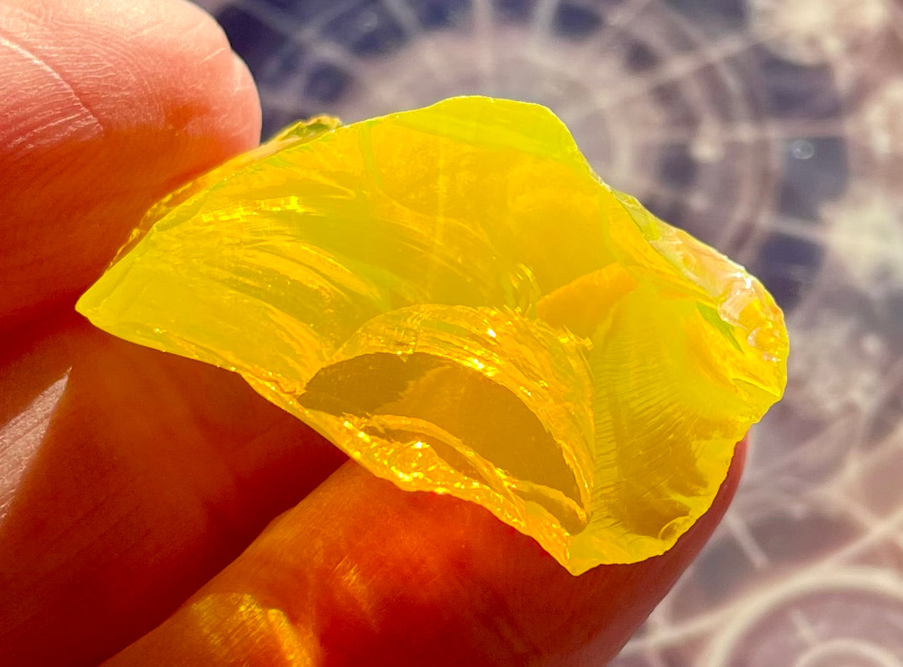 Mini baby ANDARA Dragon jaune 7 g | Cristal 5D / 777 •