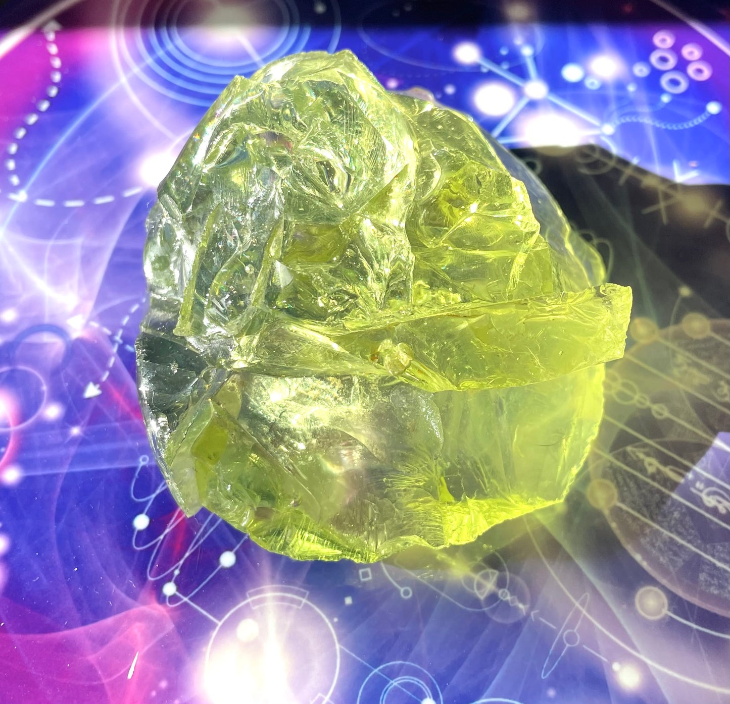 Rare ANDARA Français Electric green 155 g | Cristal 5D / 777 •