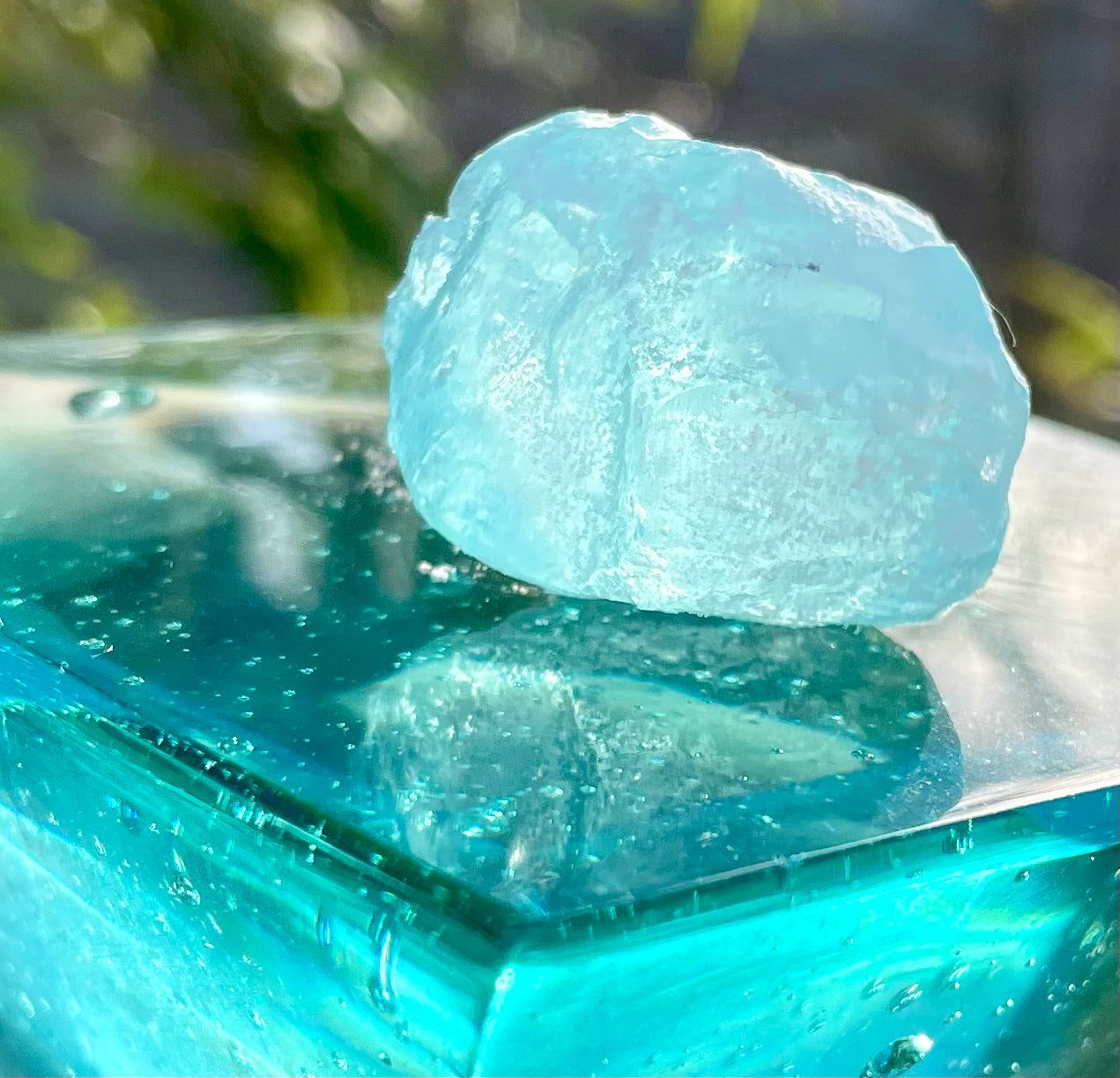 Rare Cristal bleu ETHERIUM ~ 17 g | minéral Afrique ANDARA