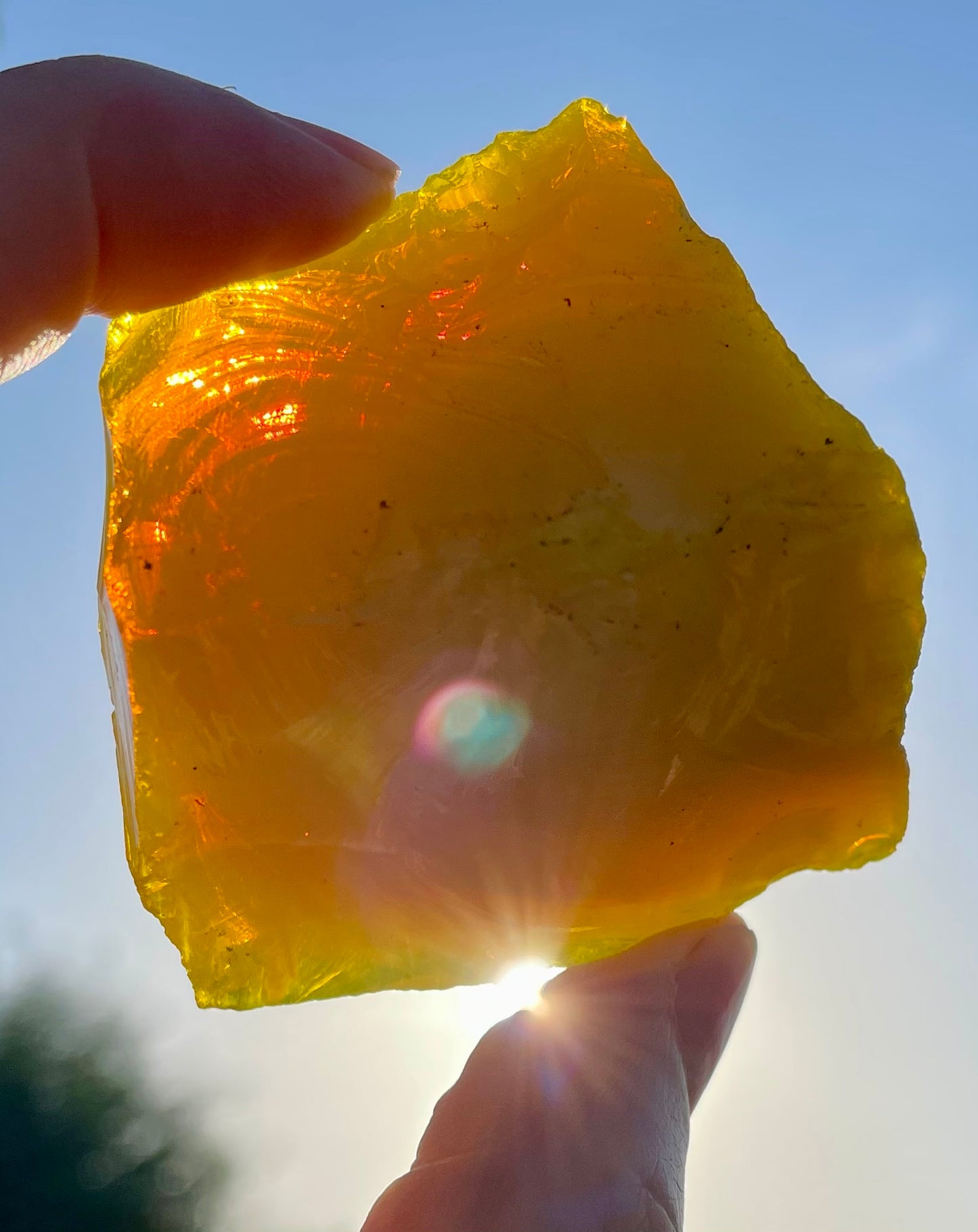 ANDARA Dragon jaune de la création| 87 g / 777 cristal 5D •