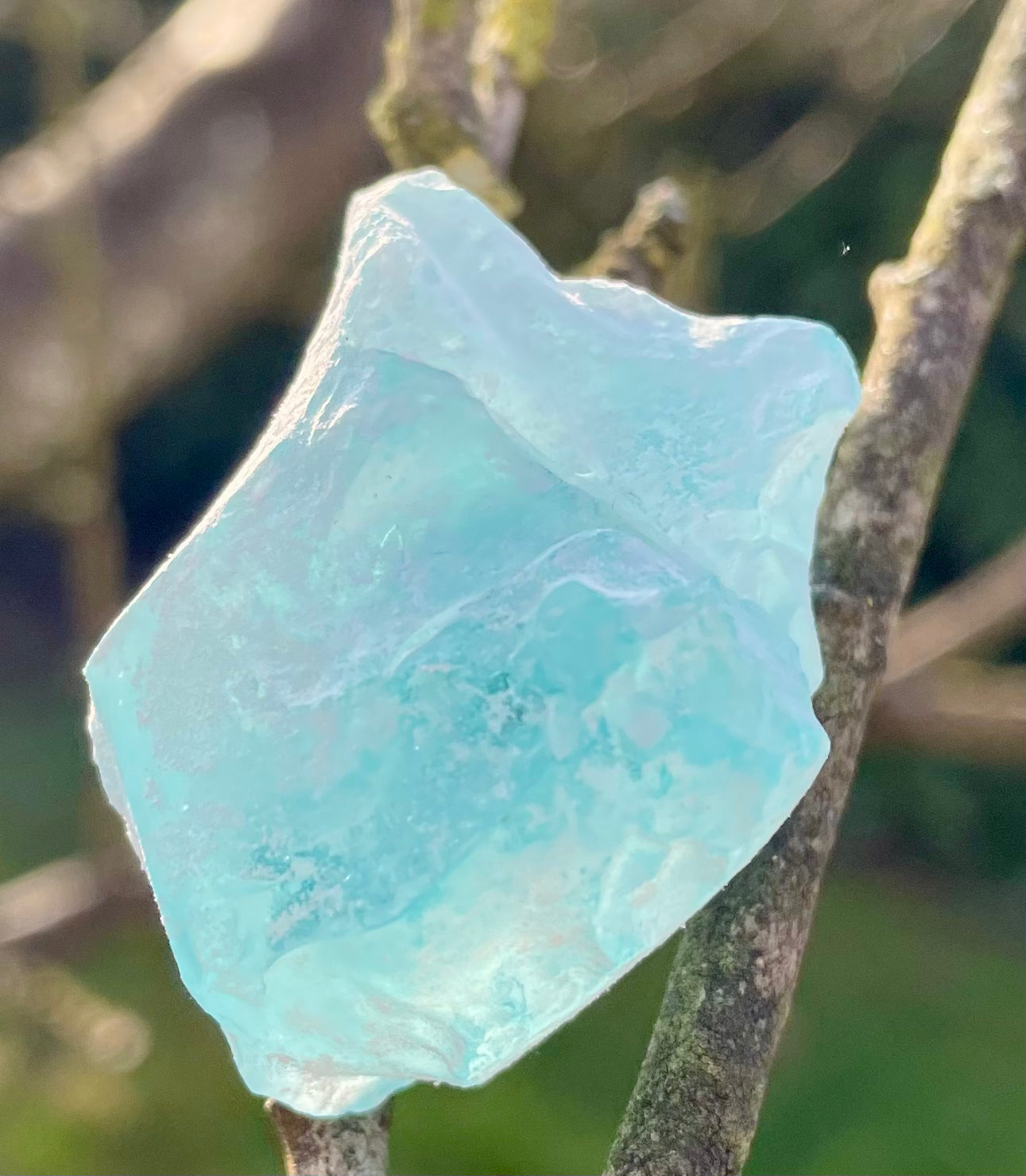 Rare Cristal bleu ETHERIUM ~ 25 g | minéral Afrique ANDARA | R6