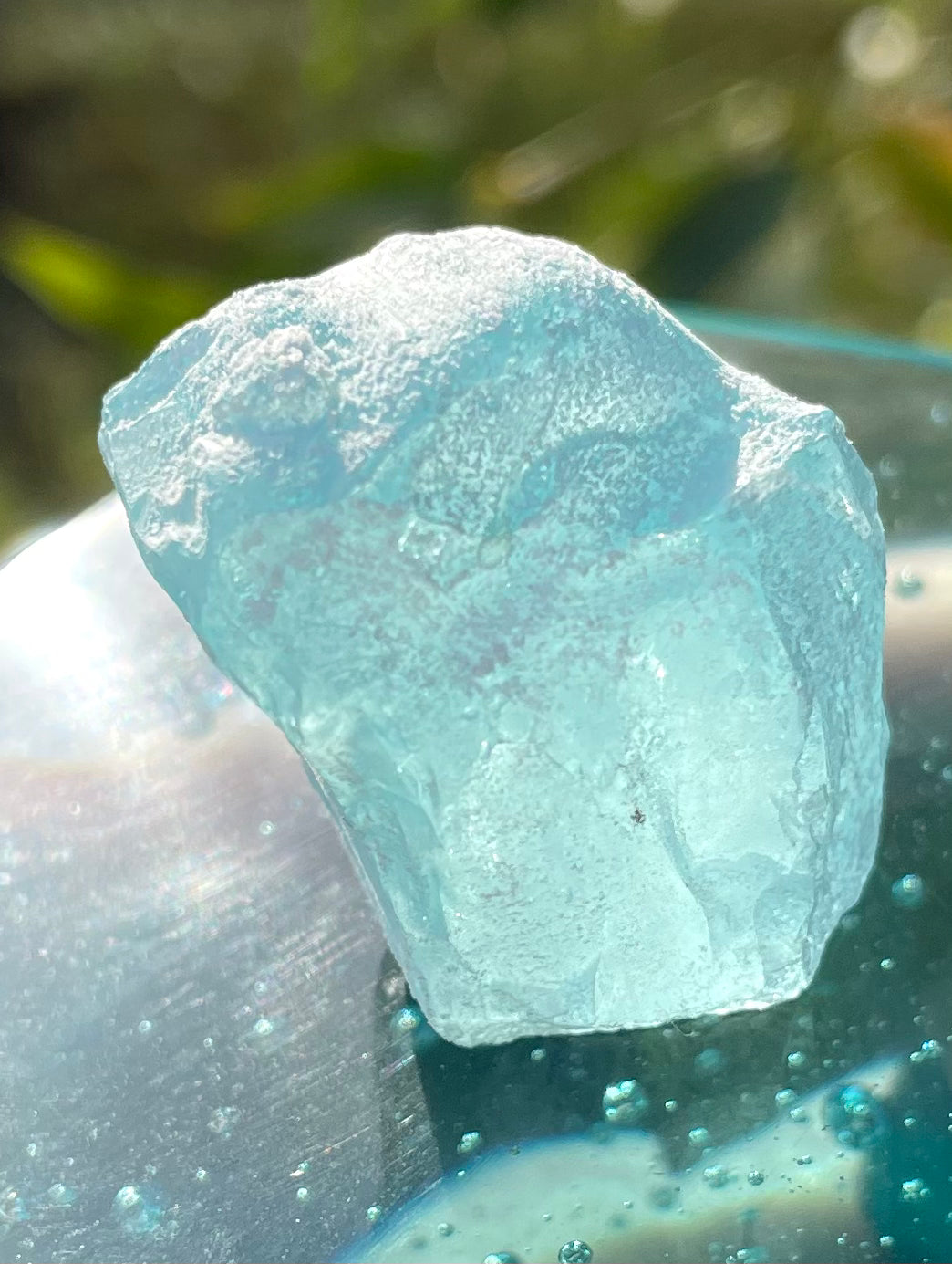 Rare Cristal bleu ETHERIUM ~ 17 g | minéral Afrique ANDARA
