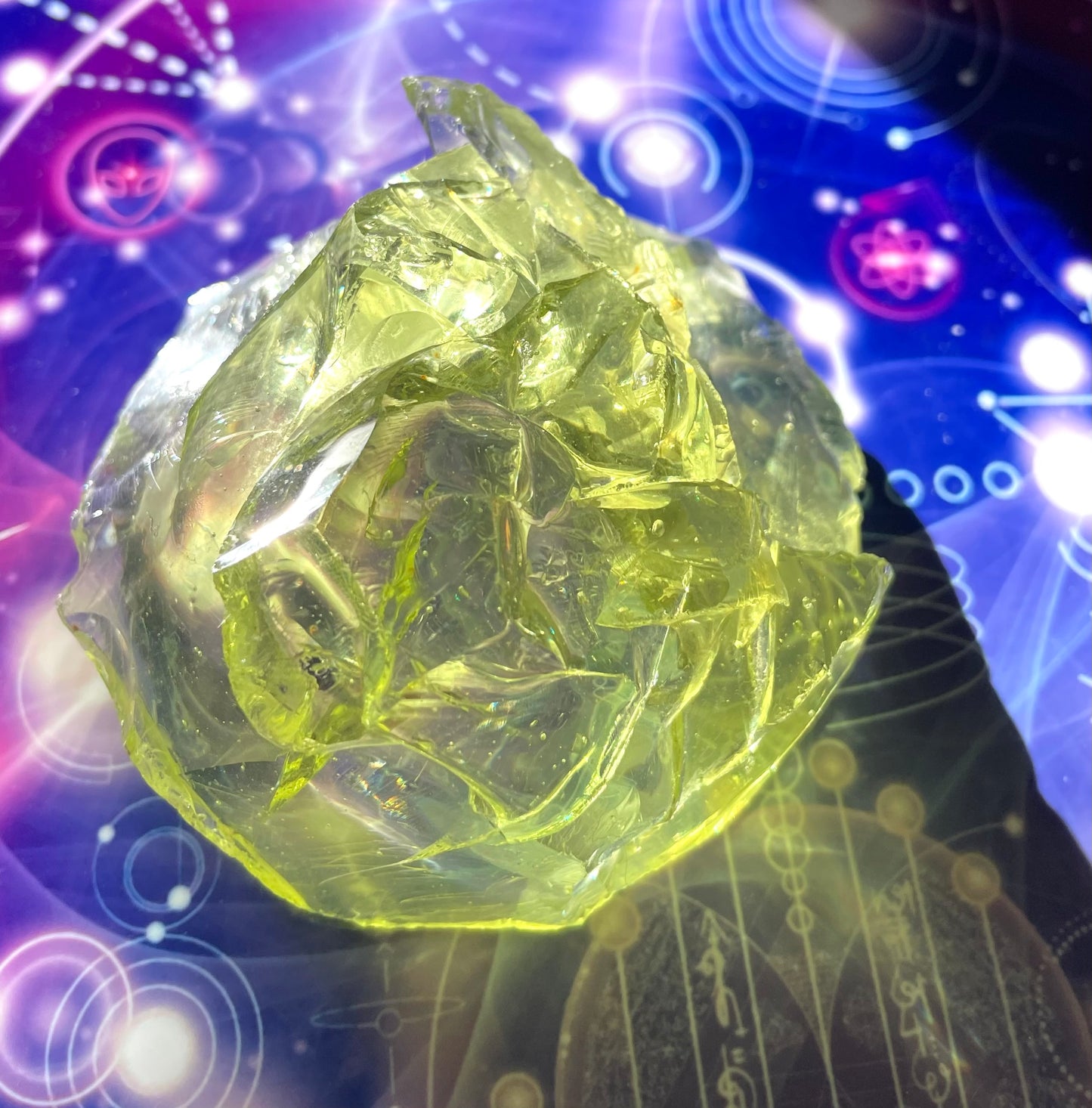 Rare ANDARA Français Electric green 155 g | Cristal 5D / 777 •